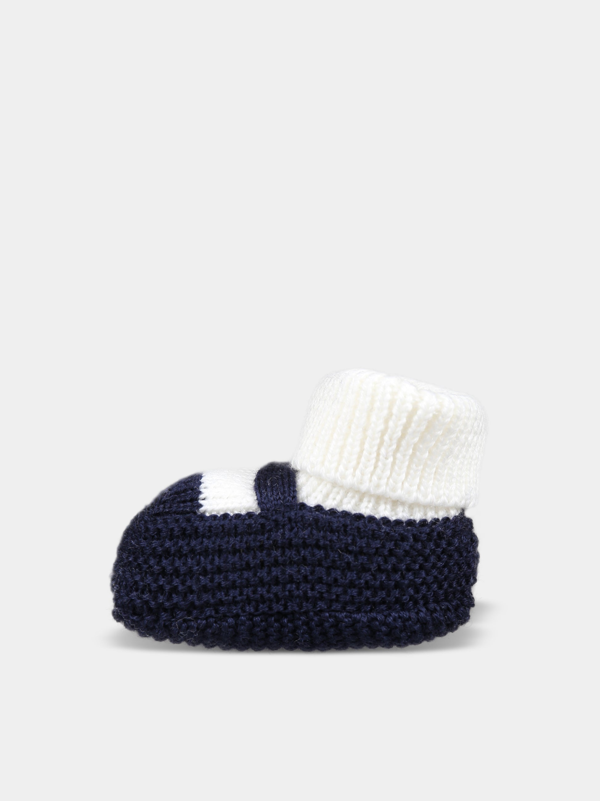 Babbucce blu per neonato,Little Bear,9132 LATTE/BLU