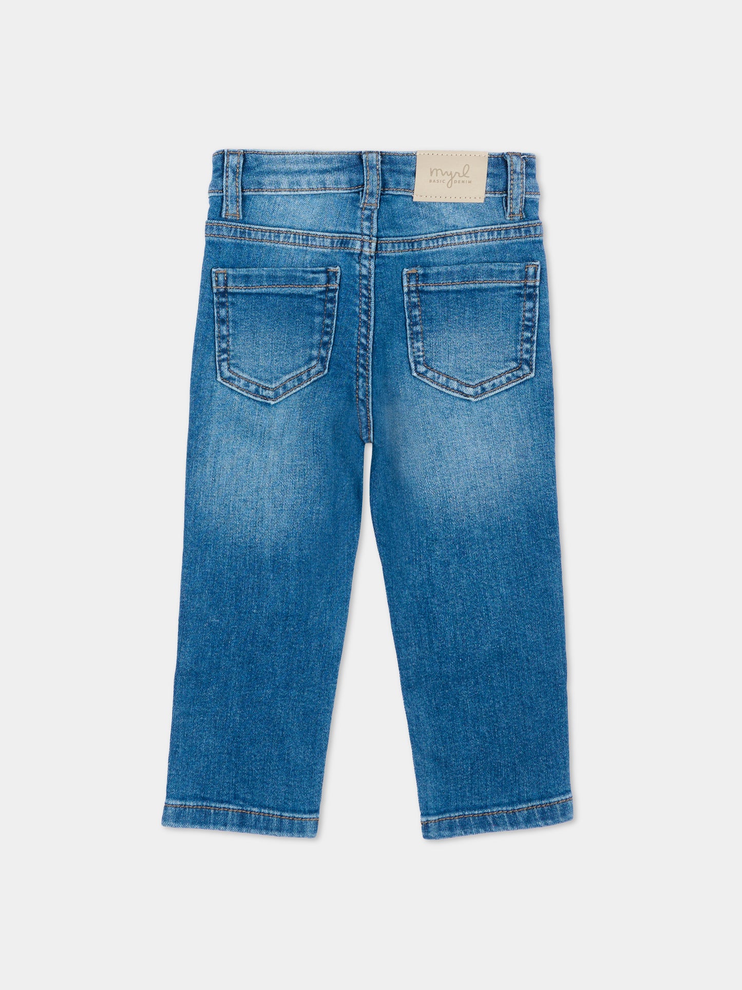 Jean bleu pour bébé garçon avec logo