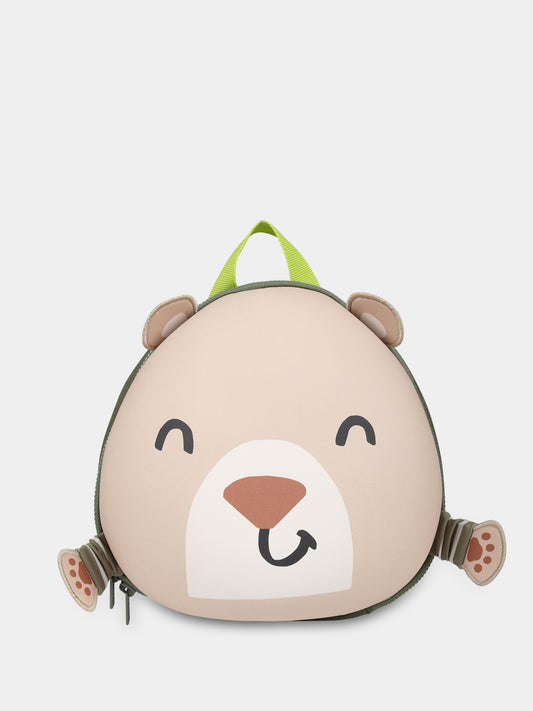 Zaino beige per neonato con orso,Mayoral,10784 040