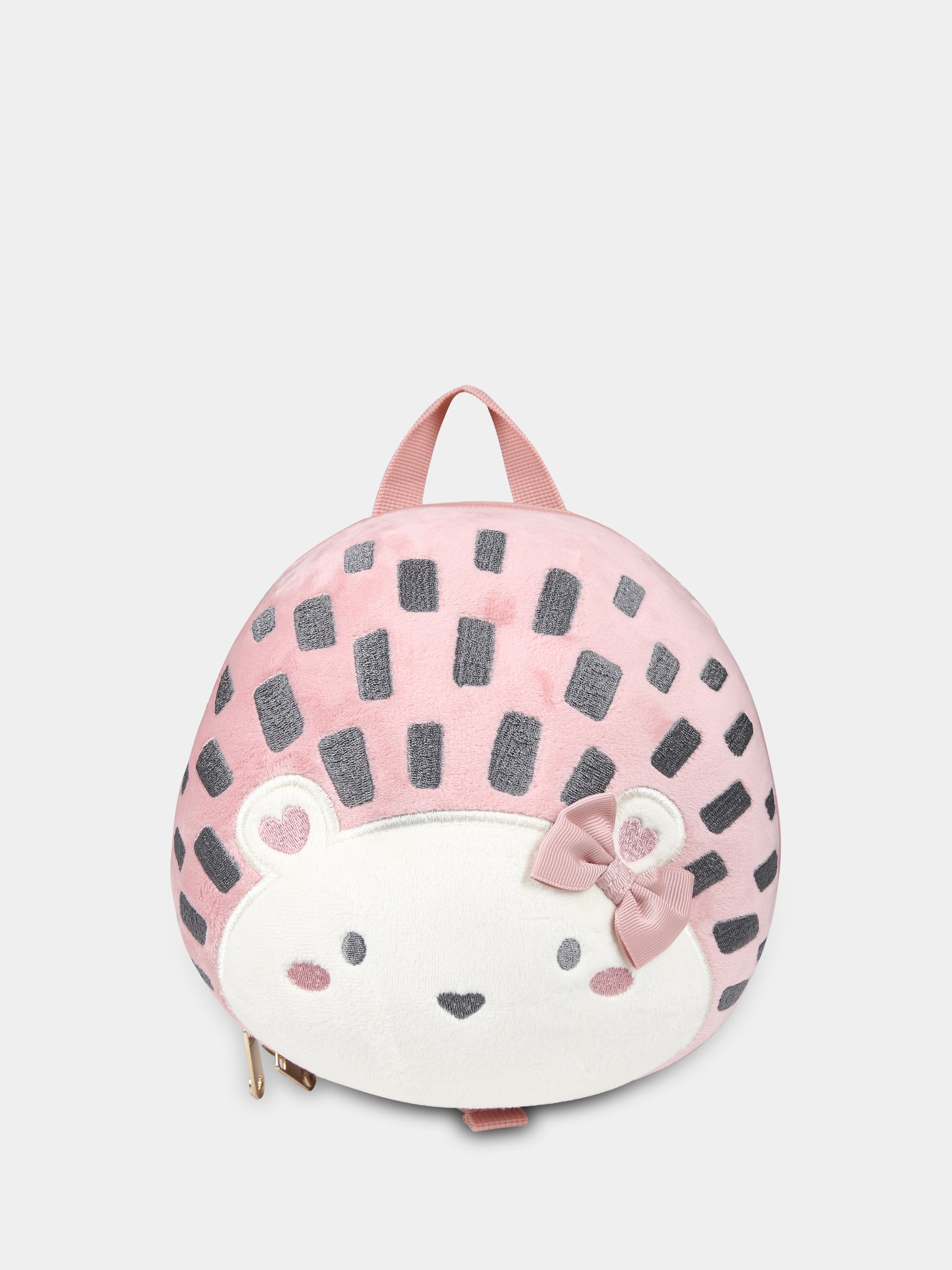 Zaino rosa per neonata con riccio,Mayoral,10785 052