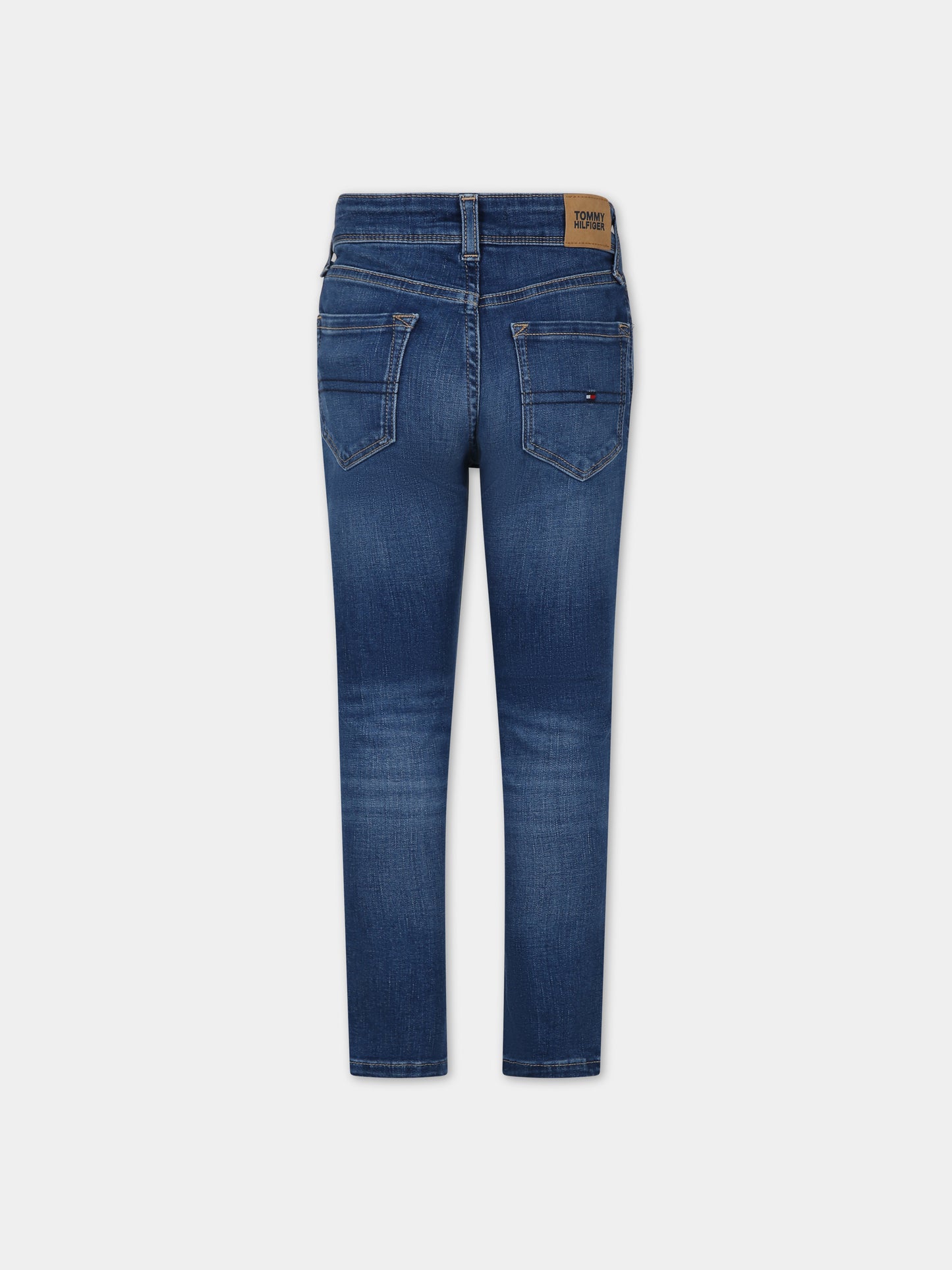 Jeans in denim per bambino con logo,Tommy Hilfiger Junior,23W KB0KB08465 1A8