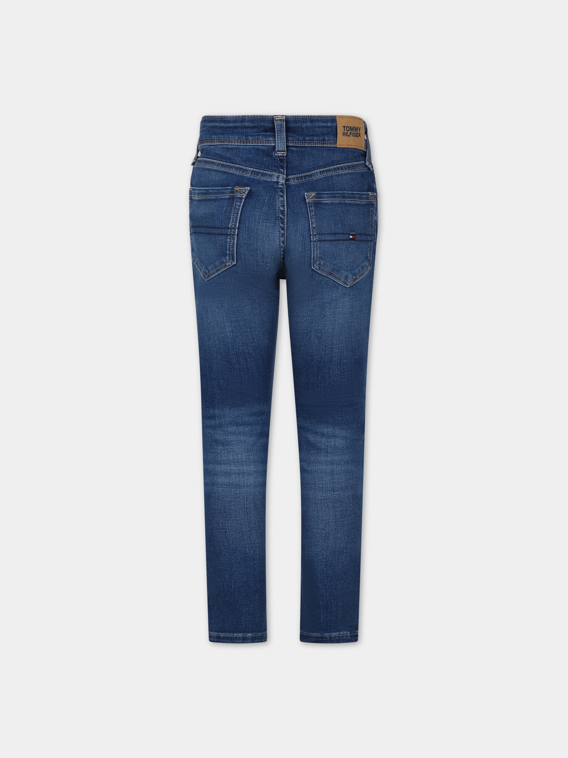 Jeans in denim per bambino con logo,Tommy Hilfiger Junior,23W KB0KB08465 1A8