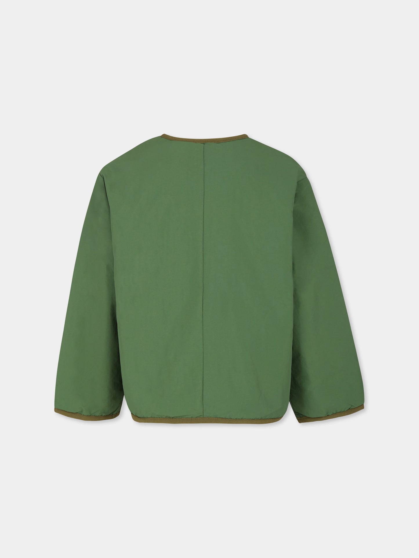 Piumino verde reversibile per bambini con logo,Bobo Choses,B224AC129