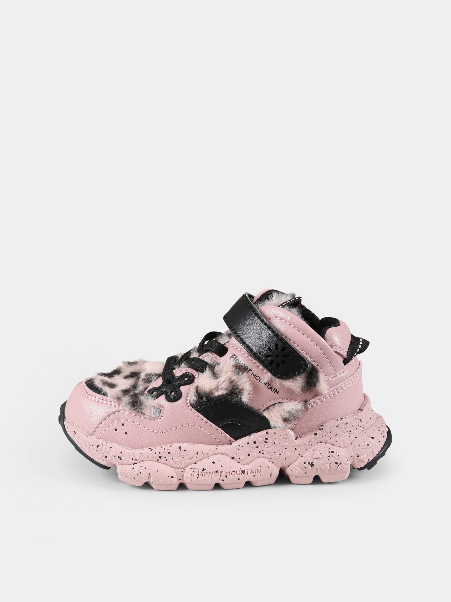 Sneakers Yamano rosa per bambina con logo,Flower Mountain,1M40 001 2018659 03