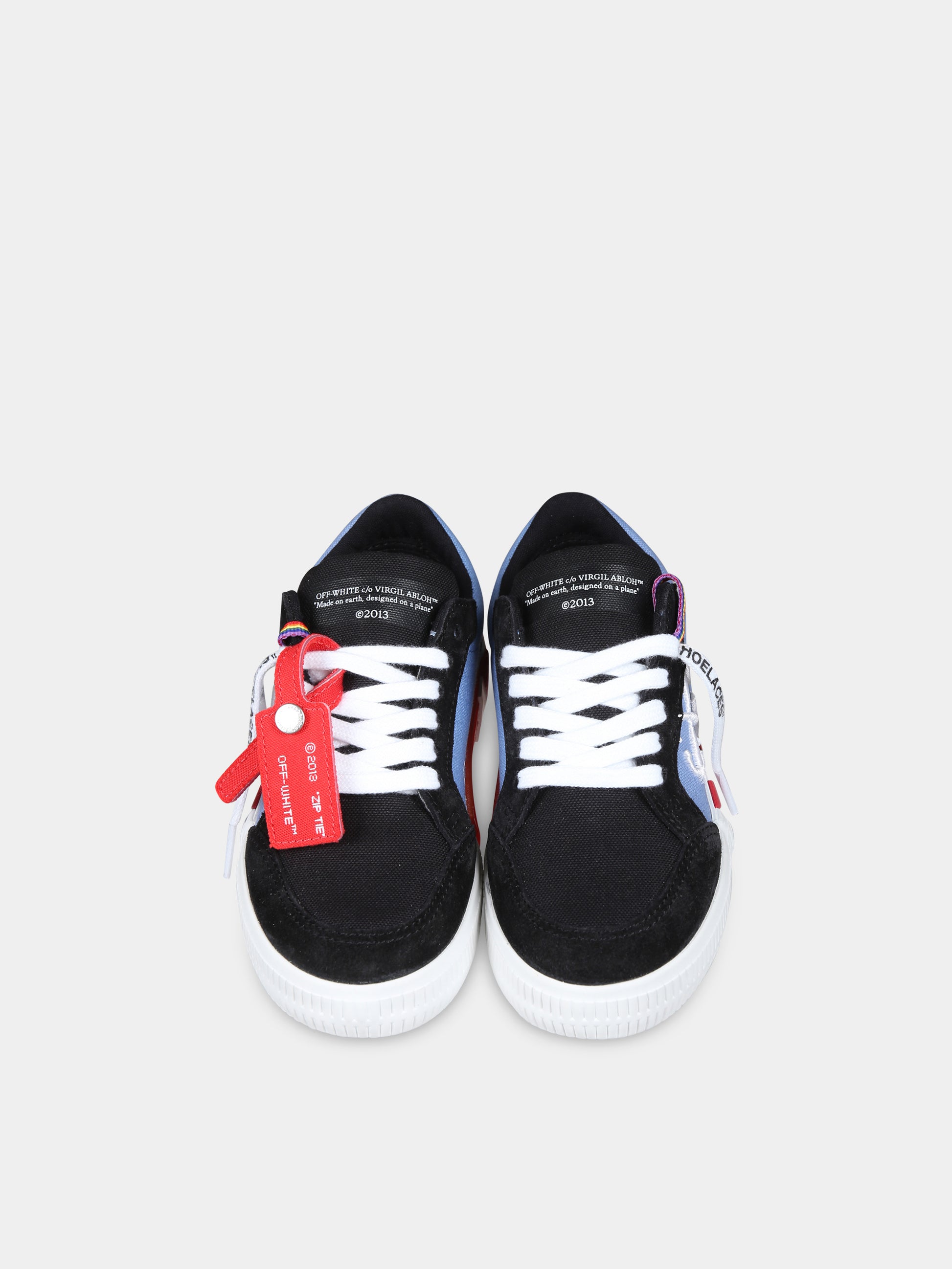 Sneakers nere per bambino con frecce,Off White,OBIA003F24LEA0011040