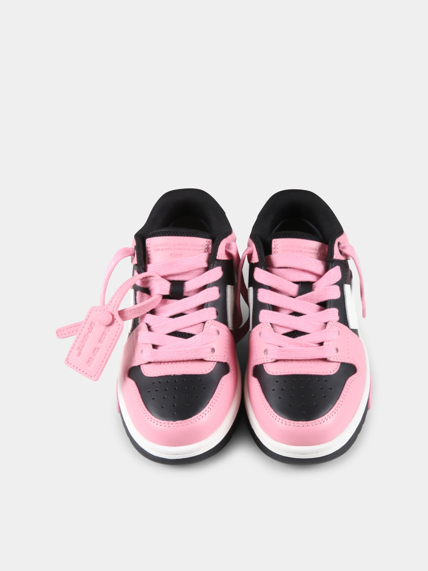 Sneakers Out of Office rosa per bambina con freccia,Off White,OGIA007F24LEA0011030