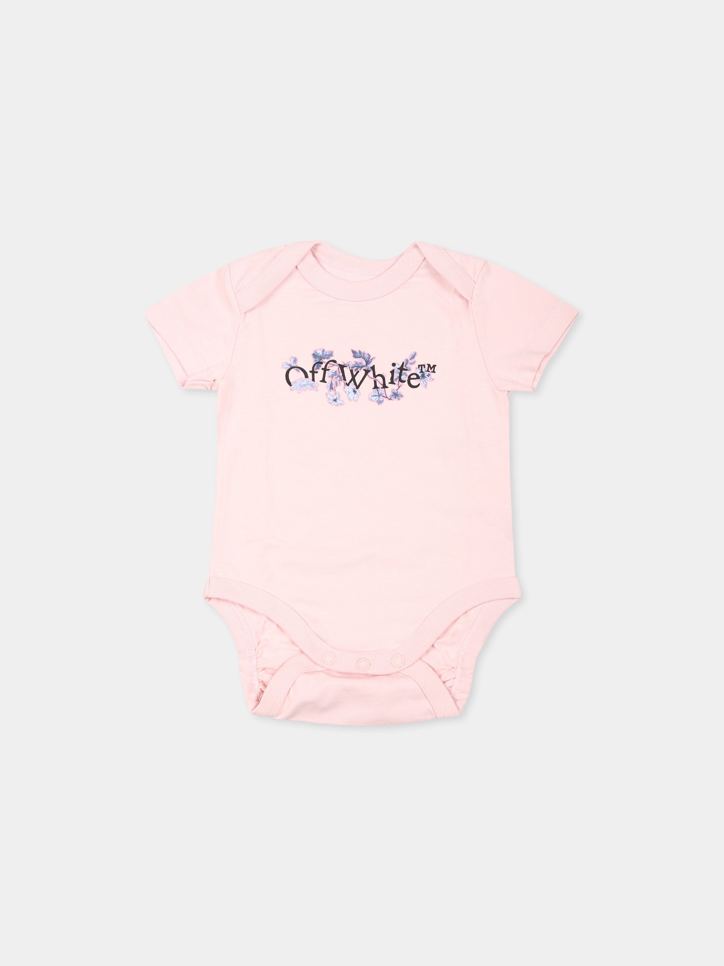 Set body multicolor per neonata con logo,Off White,OG2X009F24JER0018484