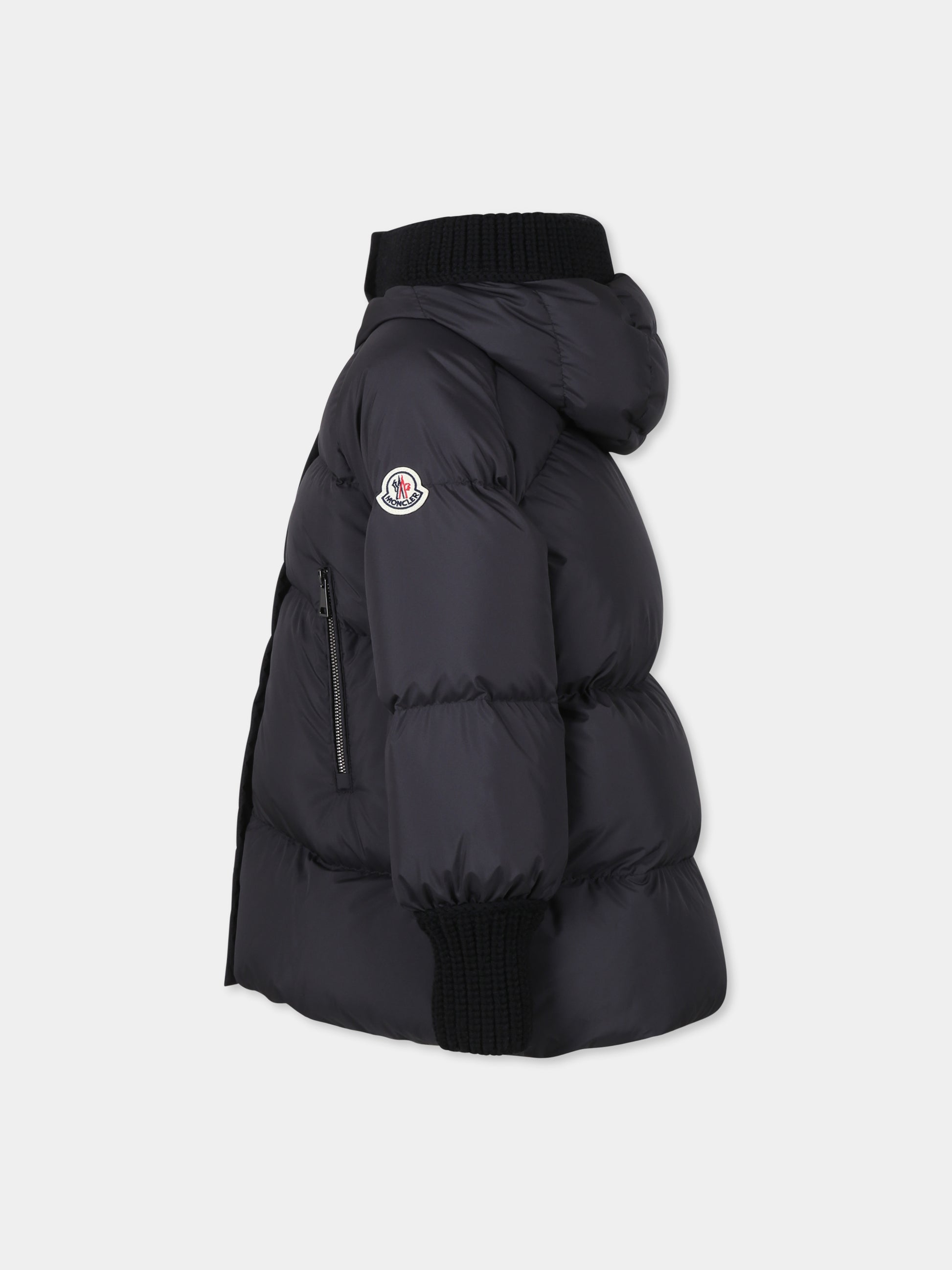 Piumino Ronda nero per bambino con logo,Moncler Kids,J2954 1A00087 54A81 999