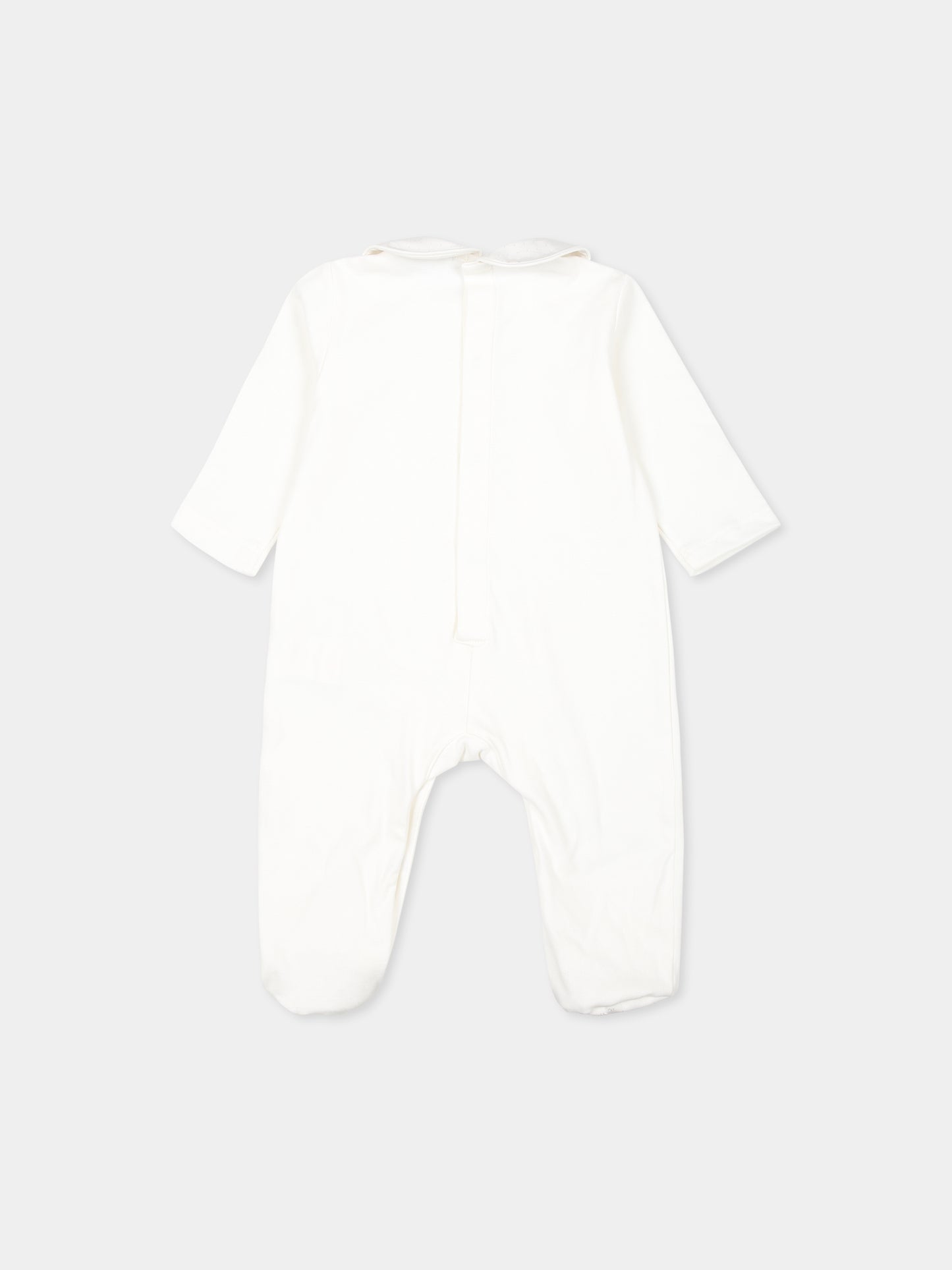 Set tutina bianco per neonati con logo DG,Dolce & Gabbana Kids,L1JO8D G7N3J S9000