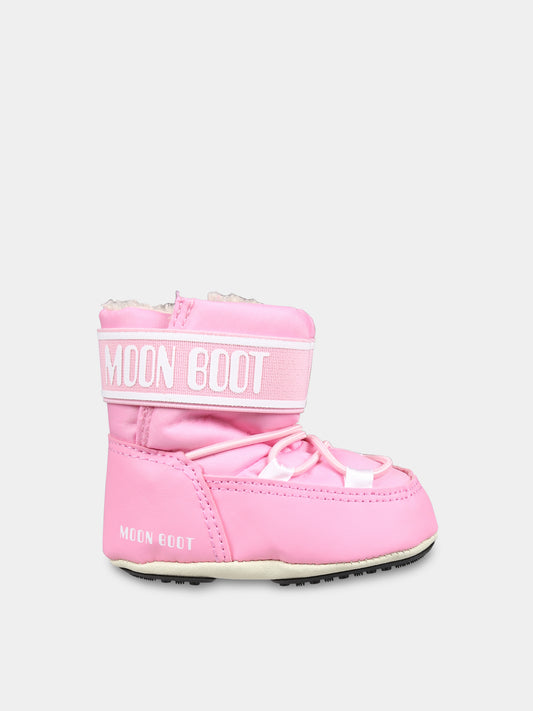 Moon Boot rosa per neonata,Moon Boot,80D3401020 J004