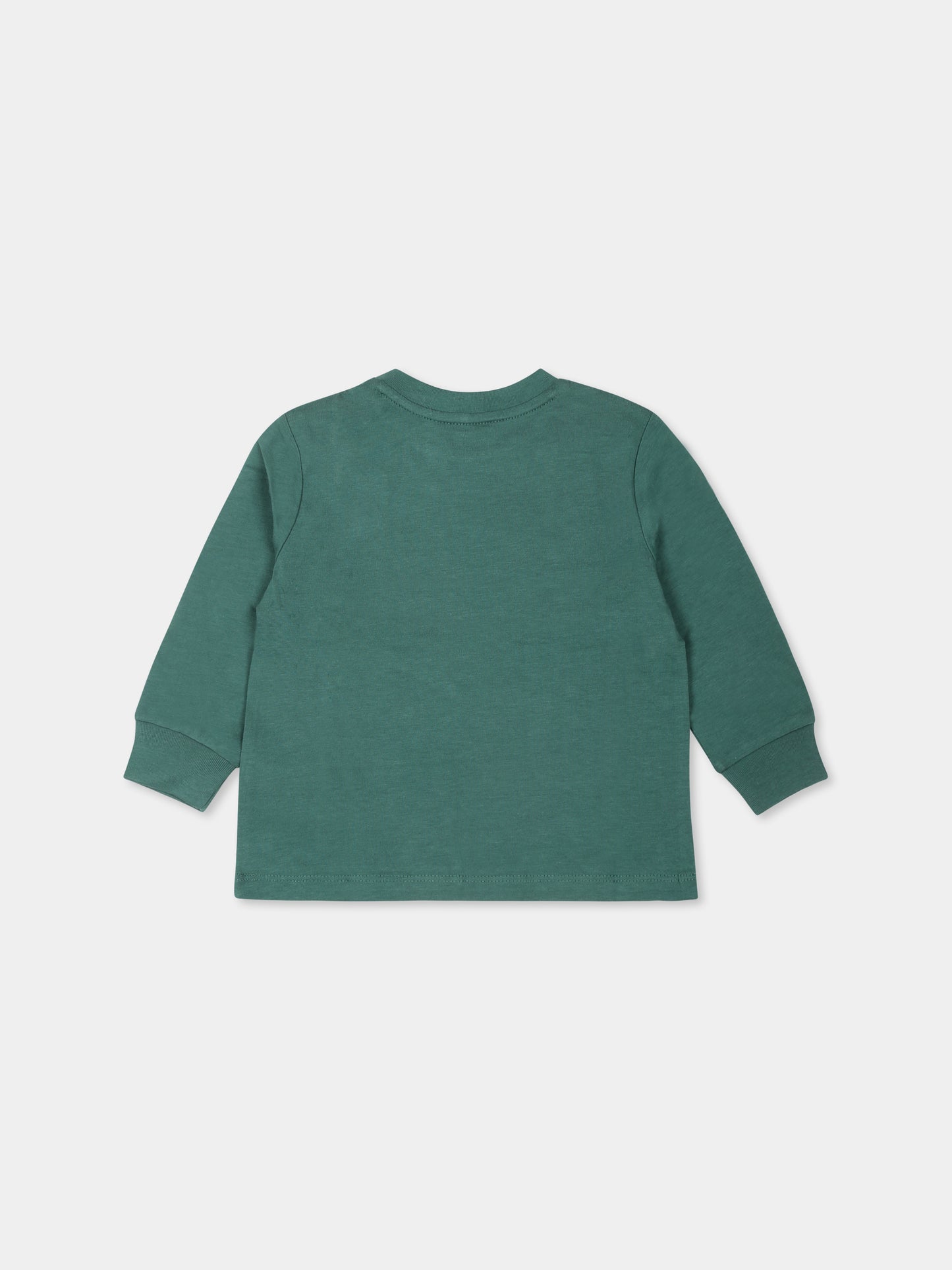 T-shirt verde per neonato con cavallino,Ralph Lauren Kids,854677084