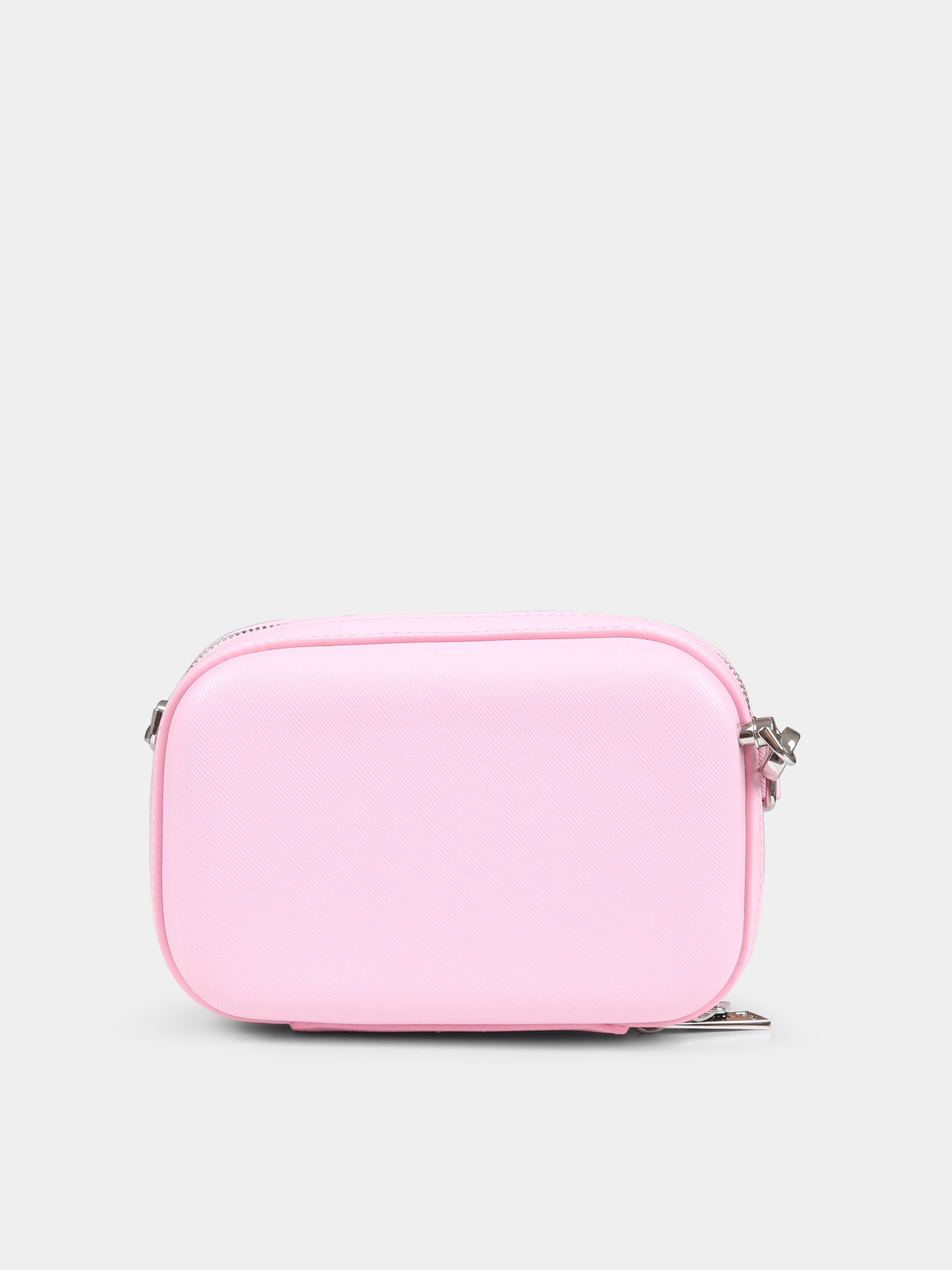 Borsa rosa per bambina con logo,Msgm Kids,F4MSJGBA150 042