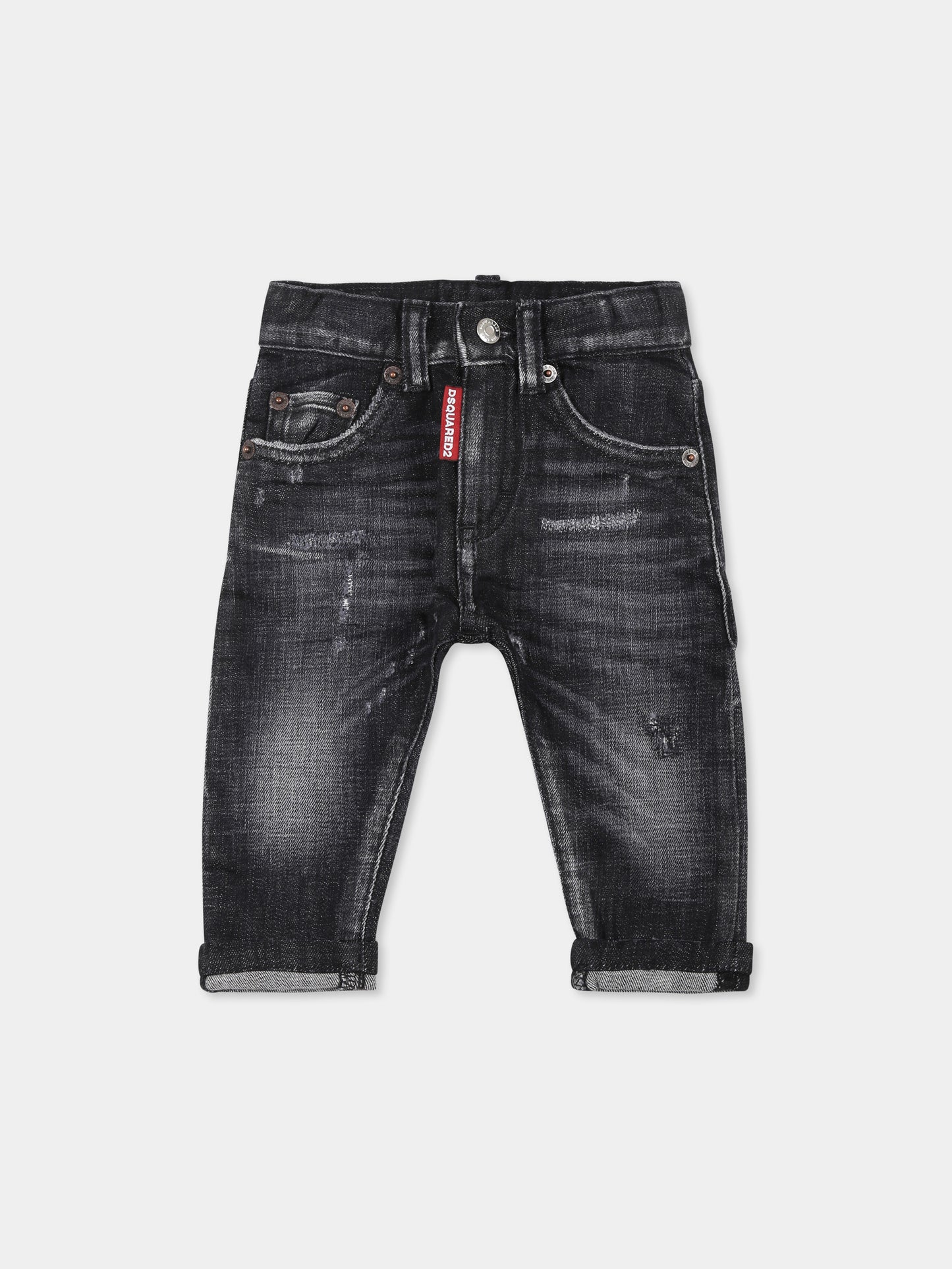 Jeans neri per neonato,Dsquared2,DQ01TC D0A97 D2P76AB DQ02