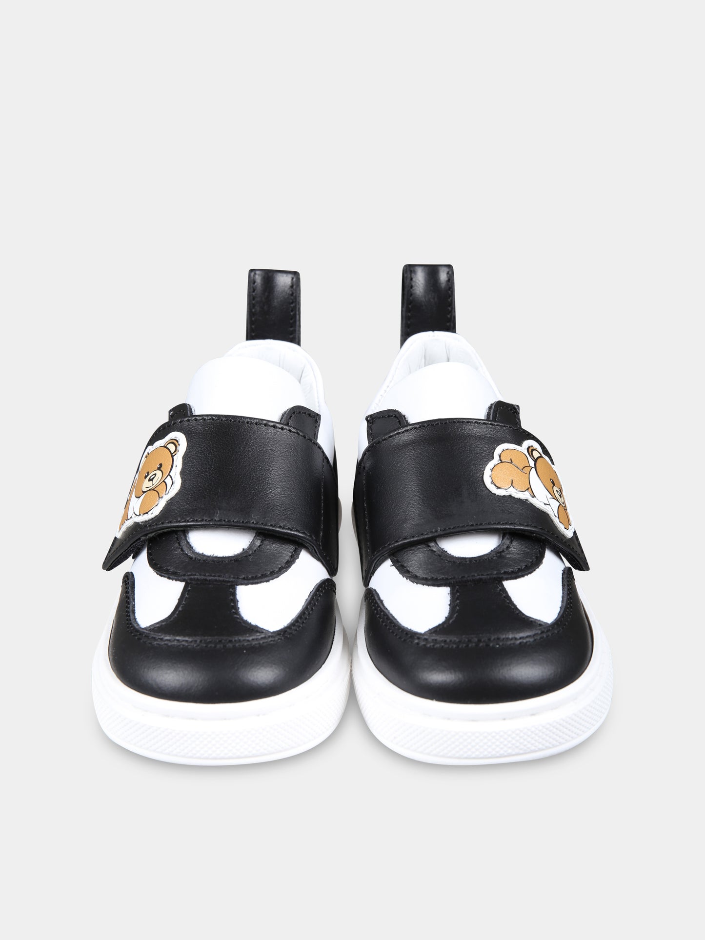 Sneakers bianche per bambini con Teddy Bear,Moschino Kids,78606 1