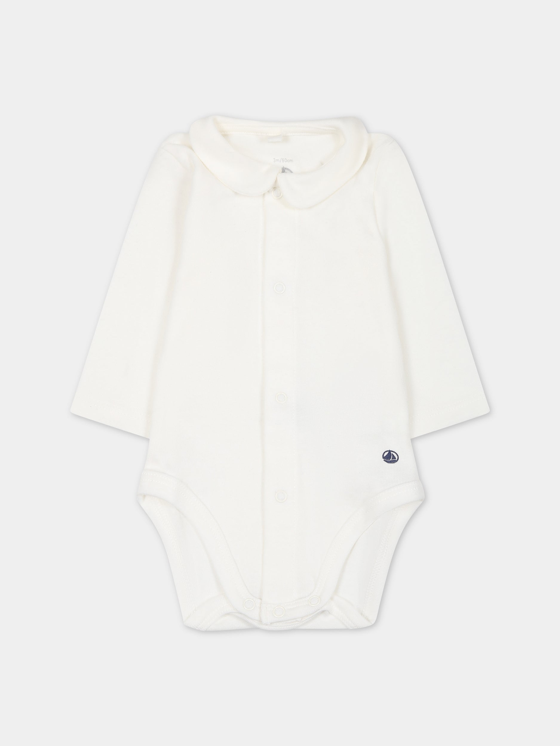 Body per neonati,Petit Bateau,A0B68 MARSHMALLOW 01