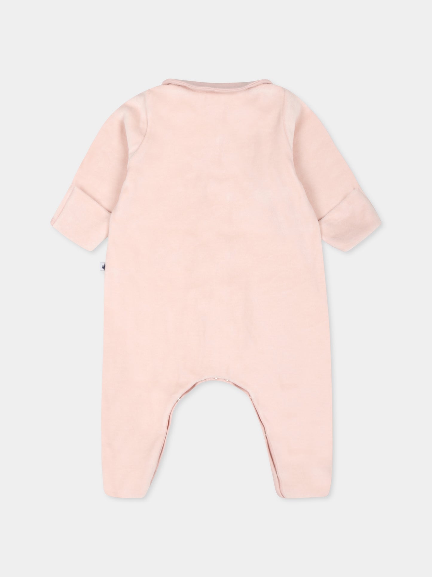 Tutina rosa per neonata con cuore,Petit Bateau,A0ATA SALINE 01