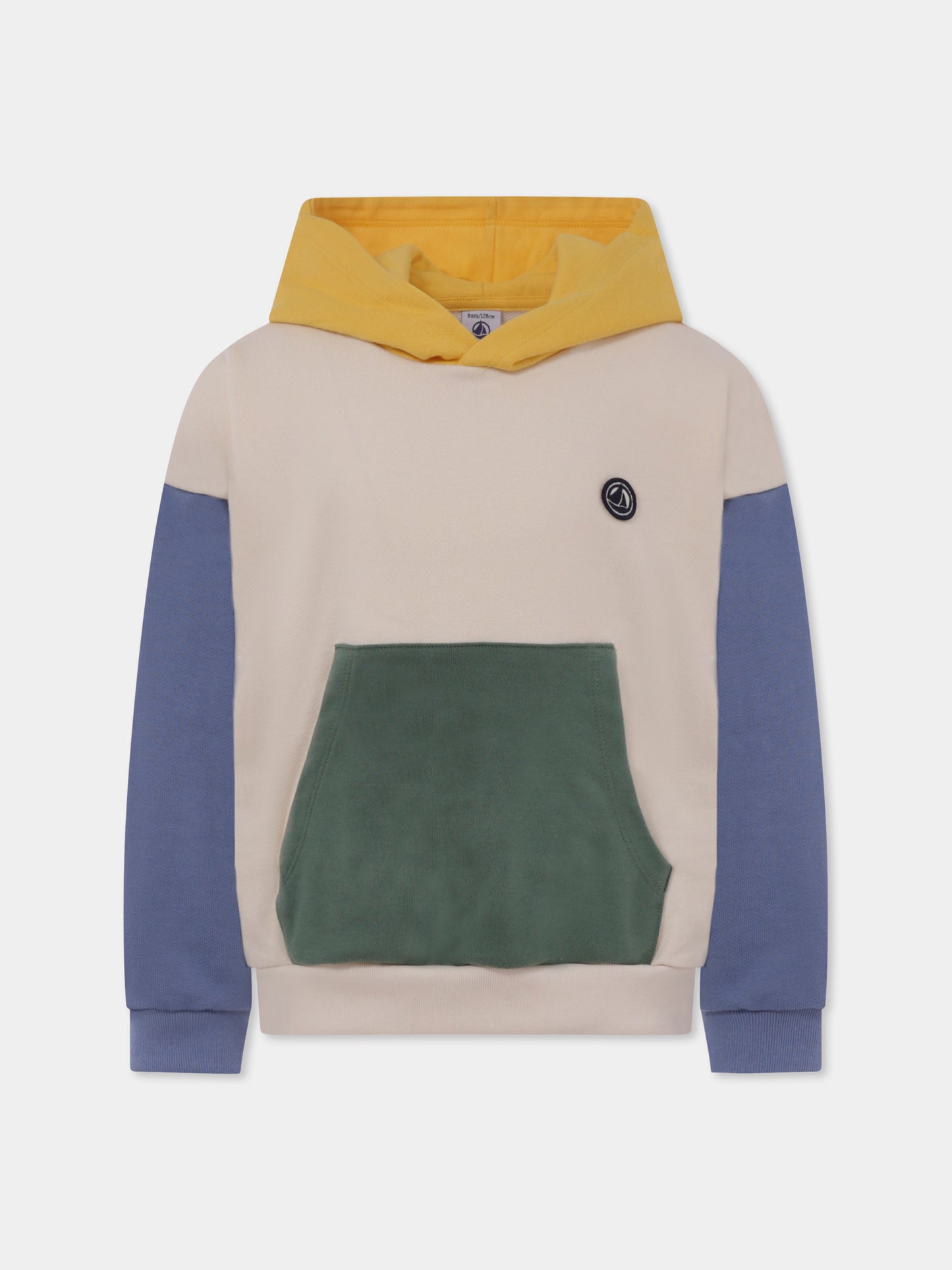 Sweat ivoire pour garçon avec logo