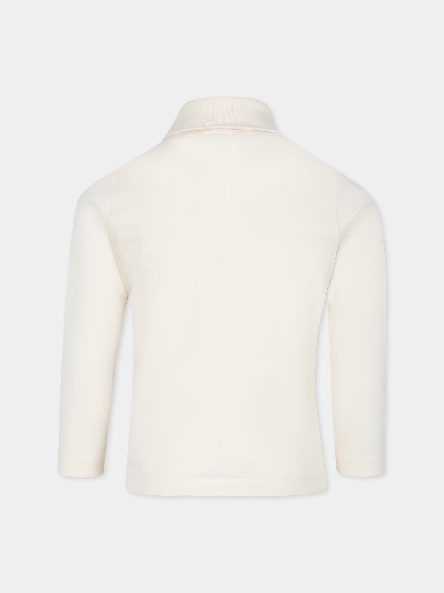 Dolcevita avorio per bambino con logo,Petit Bateau,A072I AVALANCHE 65