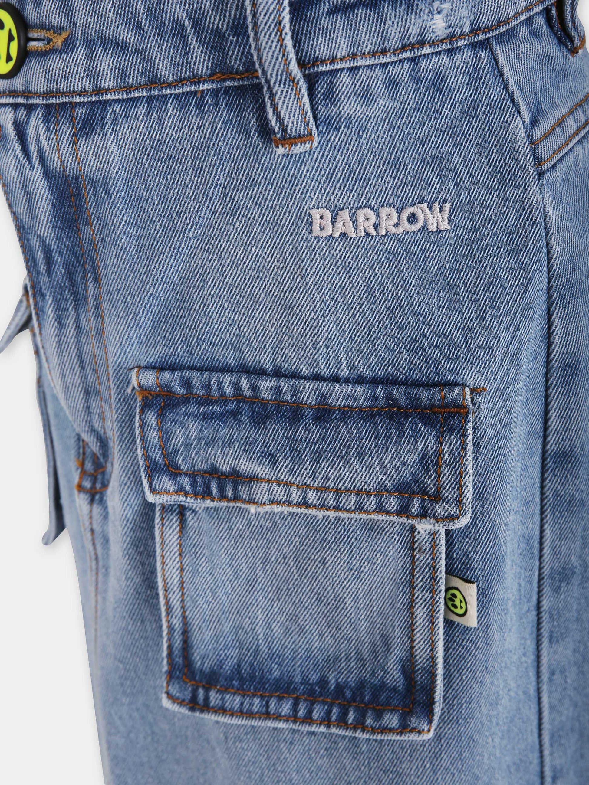 Gonna blu per bambina con logo,Barrow,F4BKJGSK097 126