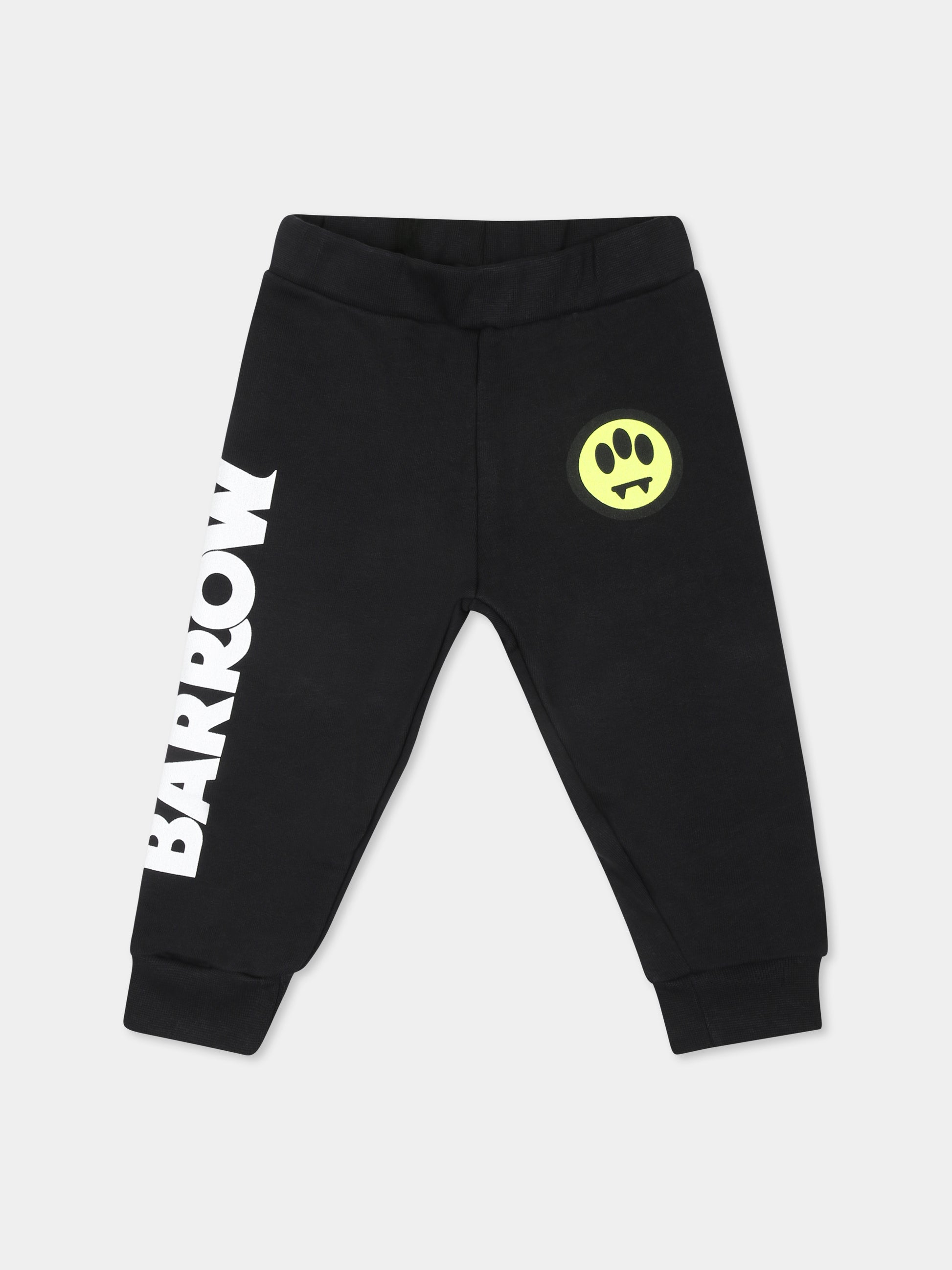 Pantaloni neri per neonati con smile,Barrow,F4BKUNFP141 110