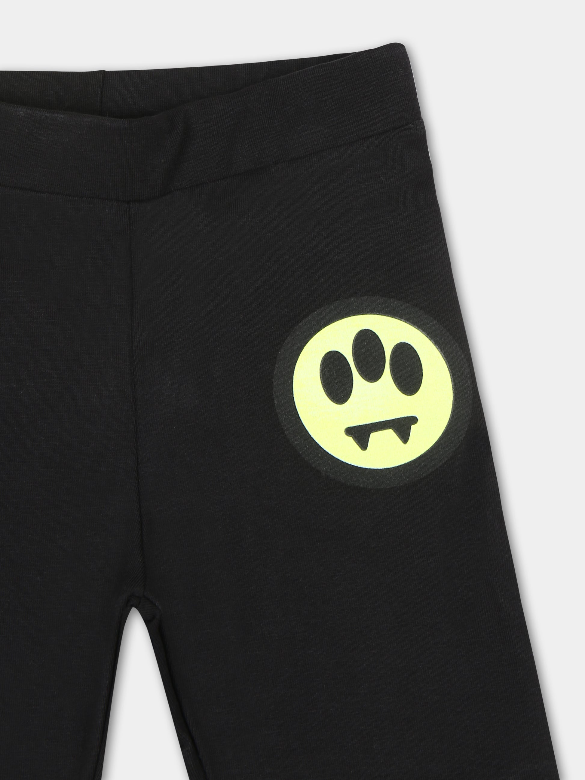 Leggings neri per neonata con smile,Barrow,F4BKNGLG142 110