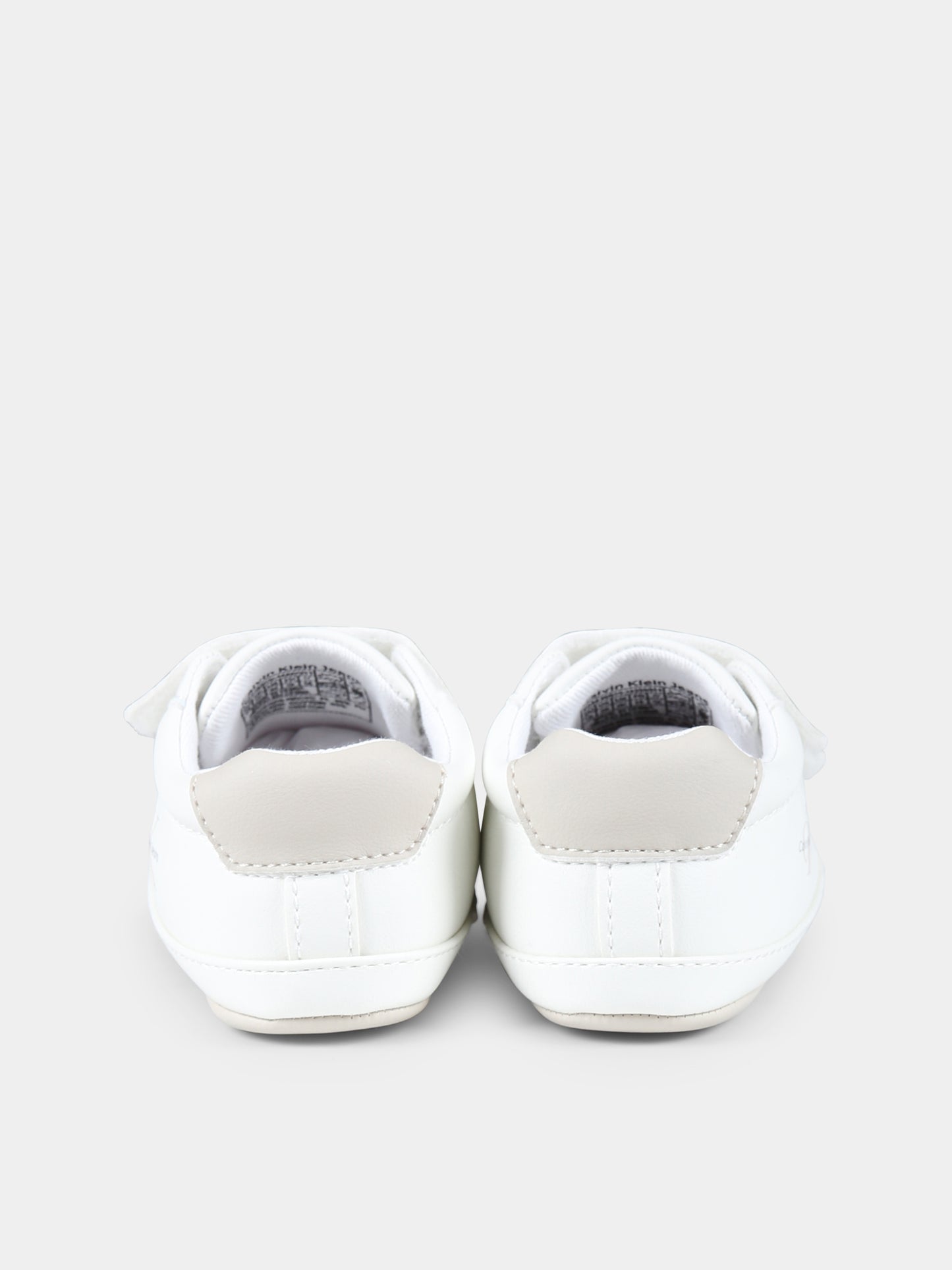 Sneakers avorio per neonata con logo,Calvin Klein Kids,V0A9 80970 1433X511