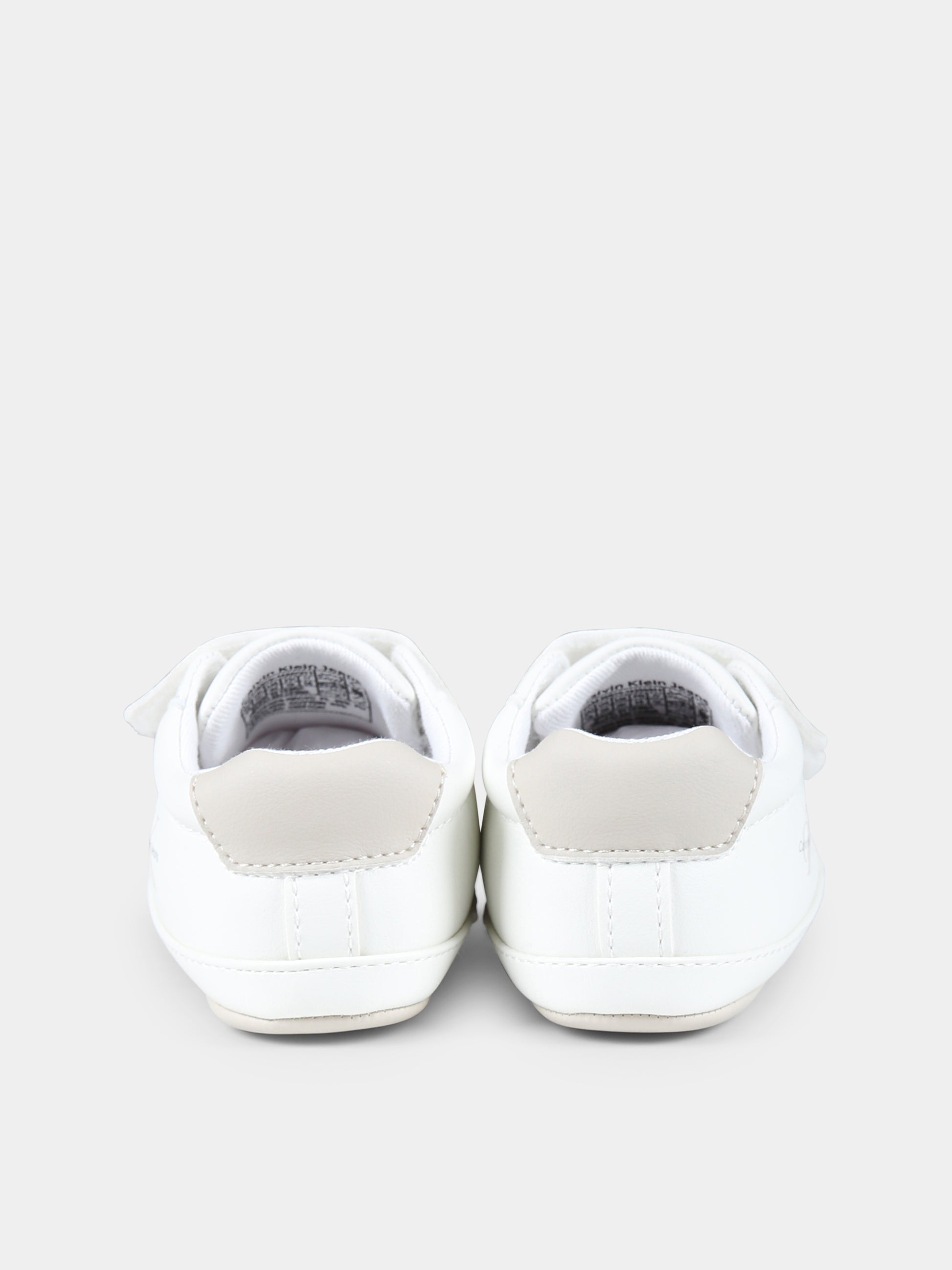 Sneakers avorio per neonata con logo,Calvin Klein Kids,V0A9 80970 1433X511