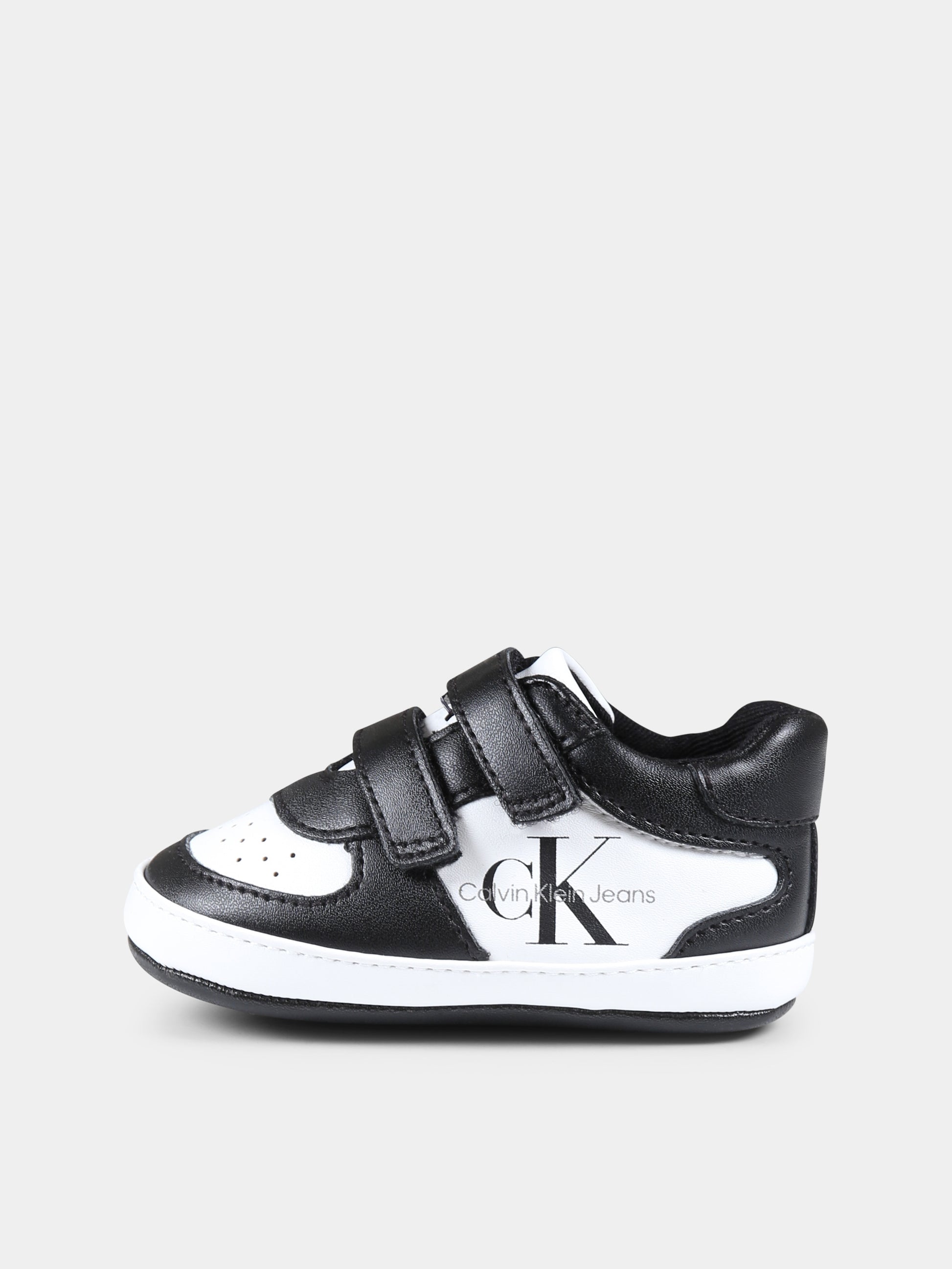 Sneakers nere per neonati con logo,Calvin Klein Kids,V0B9 81040 1433X001