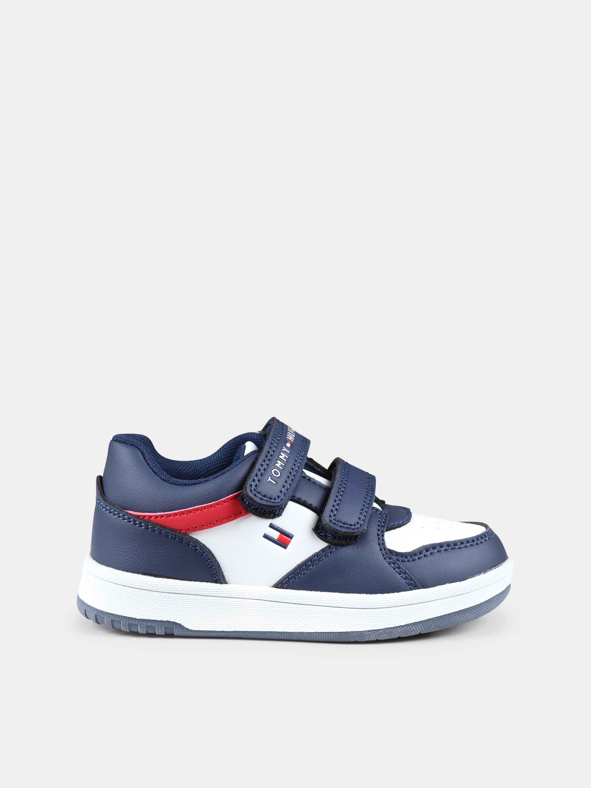 Sneakers blu per bambino con logo,Tommy Hilfiger Junior,T1X9 33628 1351X007