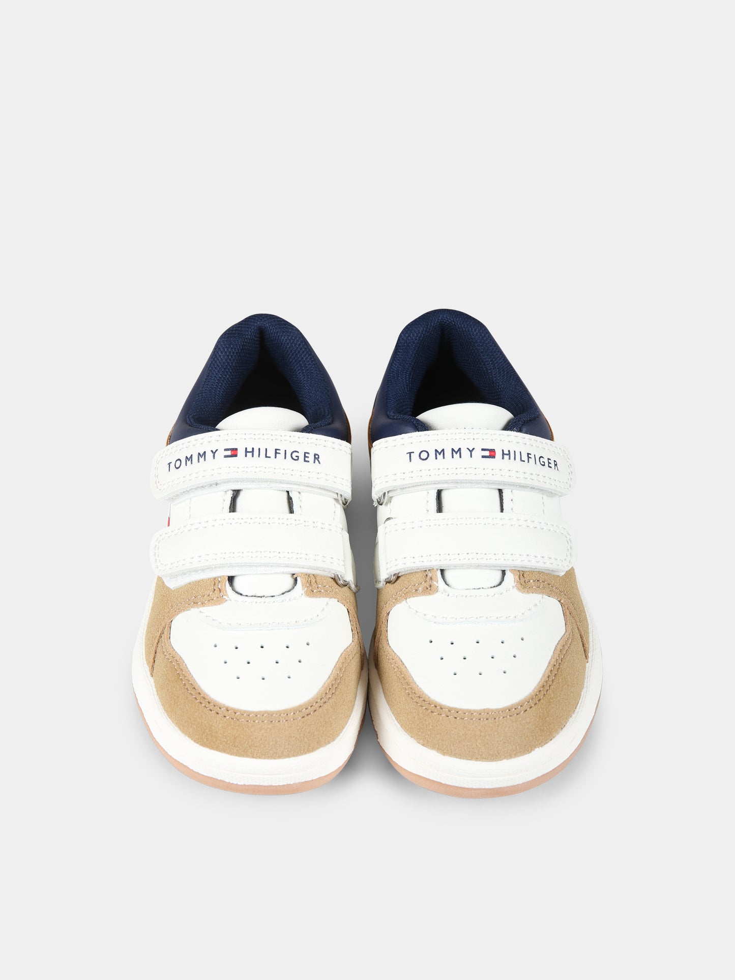 Sneakers bianche per bambino con logo,Tommy Hilfiger Junior,T1X9 33629 1269Y913