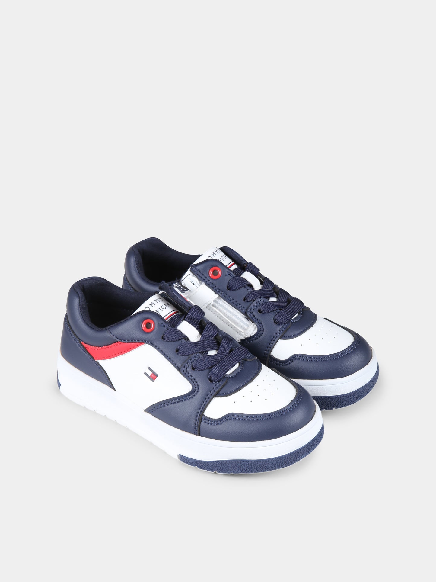 Sneakers blu per bambino con logo,Tommy Hilfiger Junior,T3X9 33638 1351X007