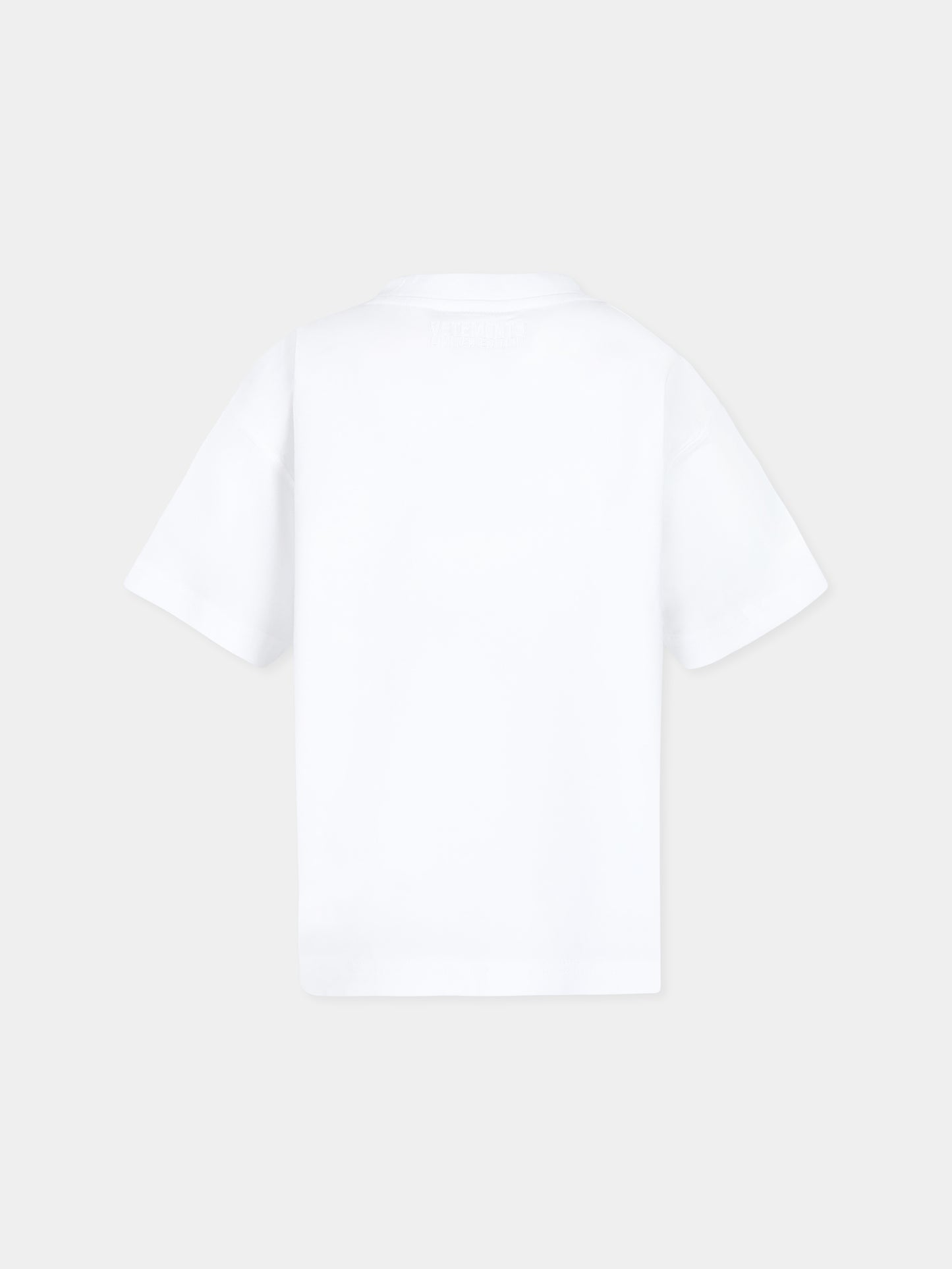 T-shirt bianca per bambini con logo,Vetements,KA10TR100W WHITE