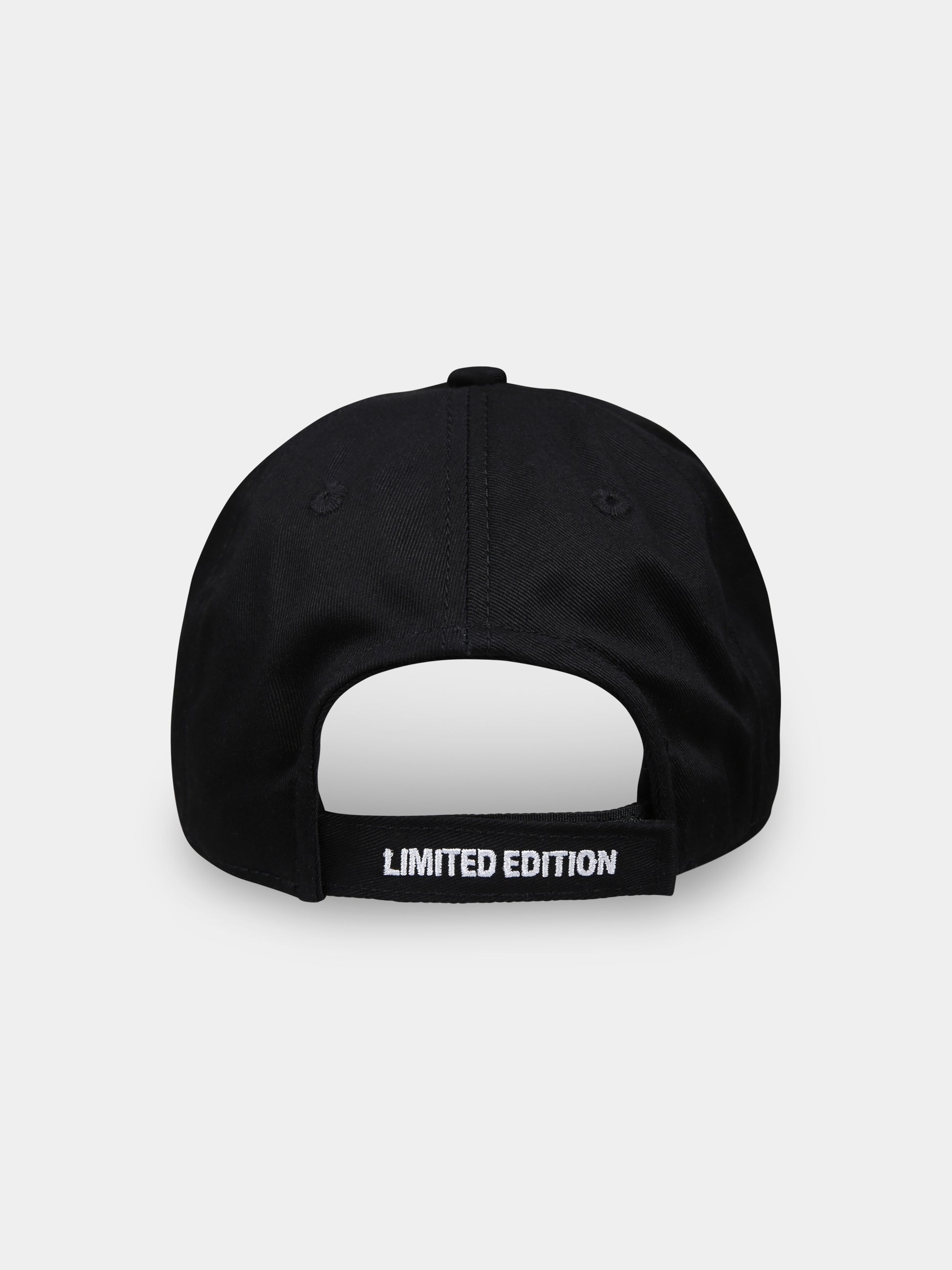 Cappello nero per bambino con logo bianco,Vetements,KA10CA100B BLACK