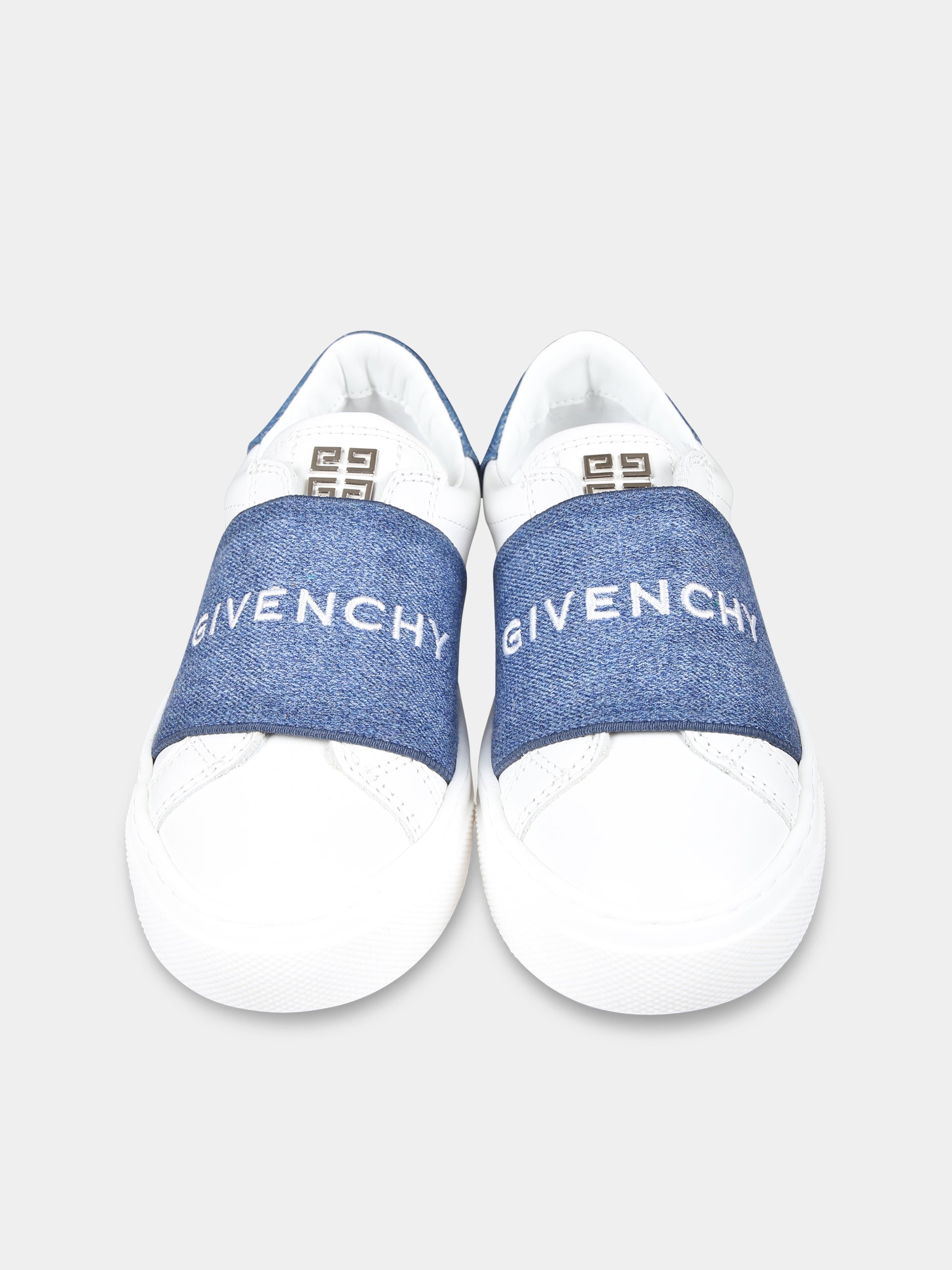 Sneakers bianche per bambini con logo,Givenchy Kids,H30372 10P