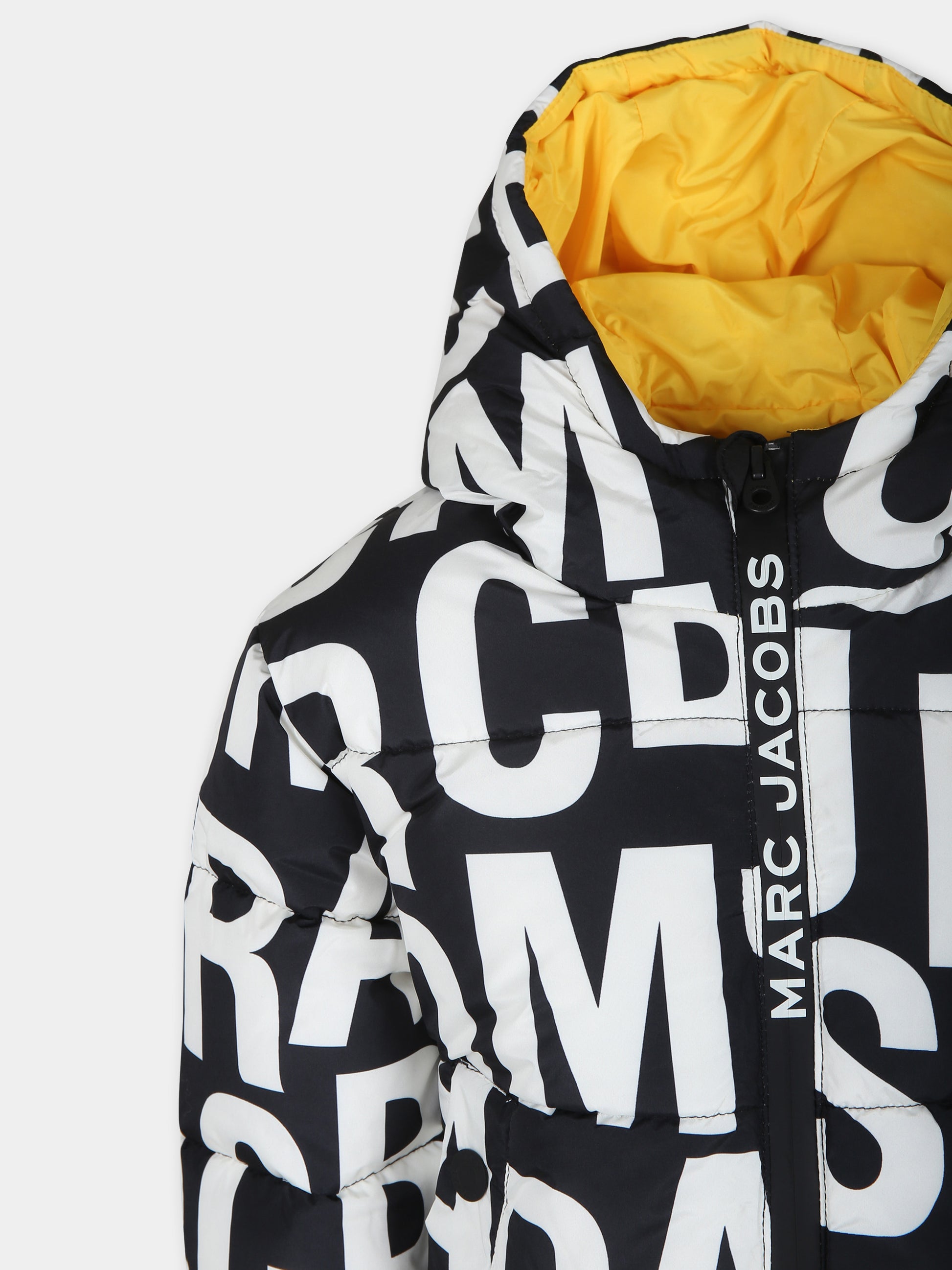 Piumino nero per bambina con monogramma,Marc Jacobs,W60316 09B