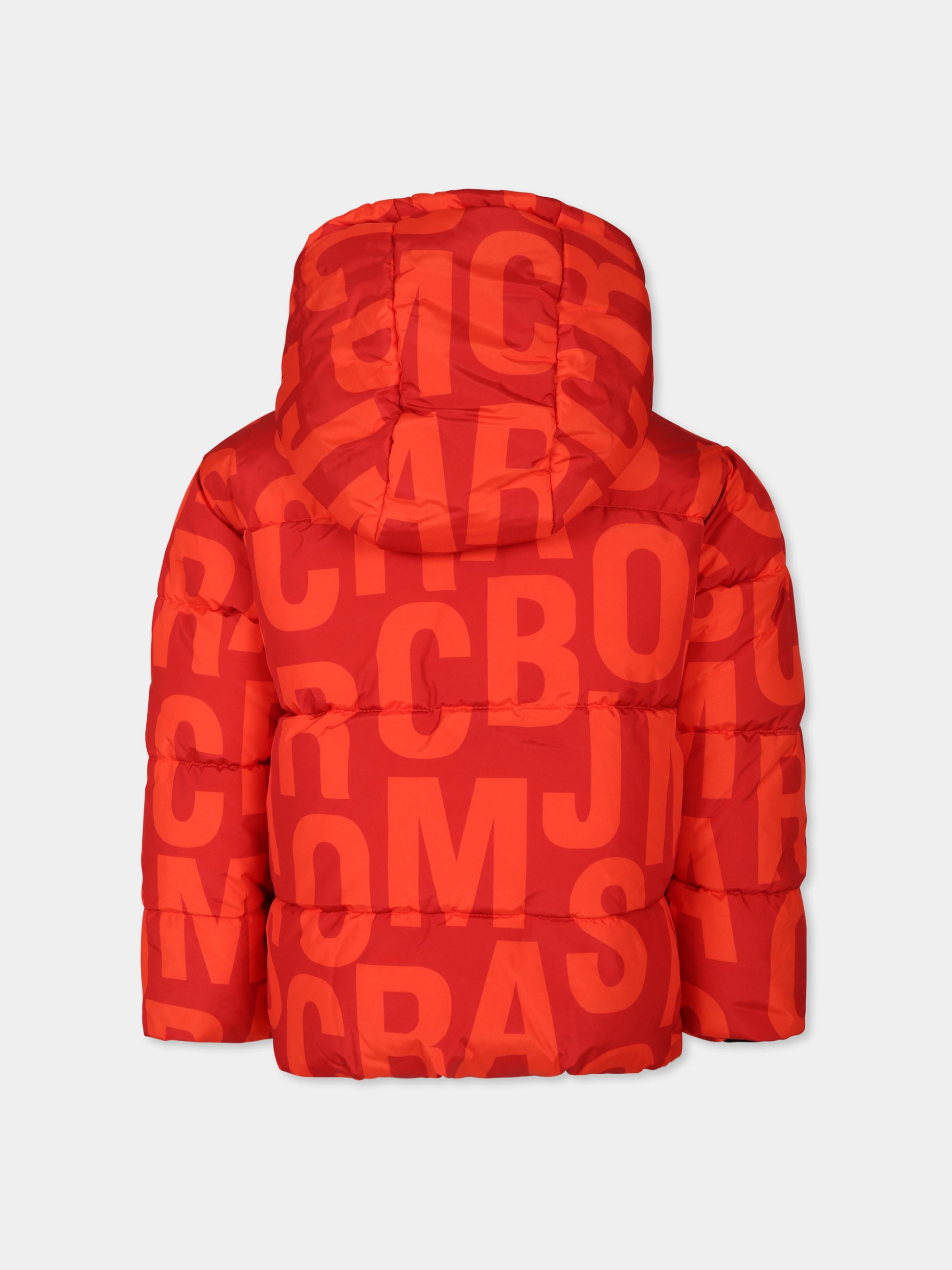 Piumino rosso per bambini con monogramma,Marc Jacobs,W60316 982