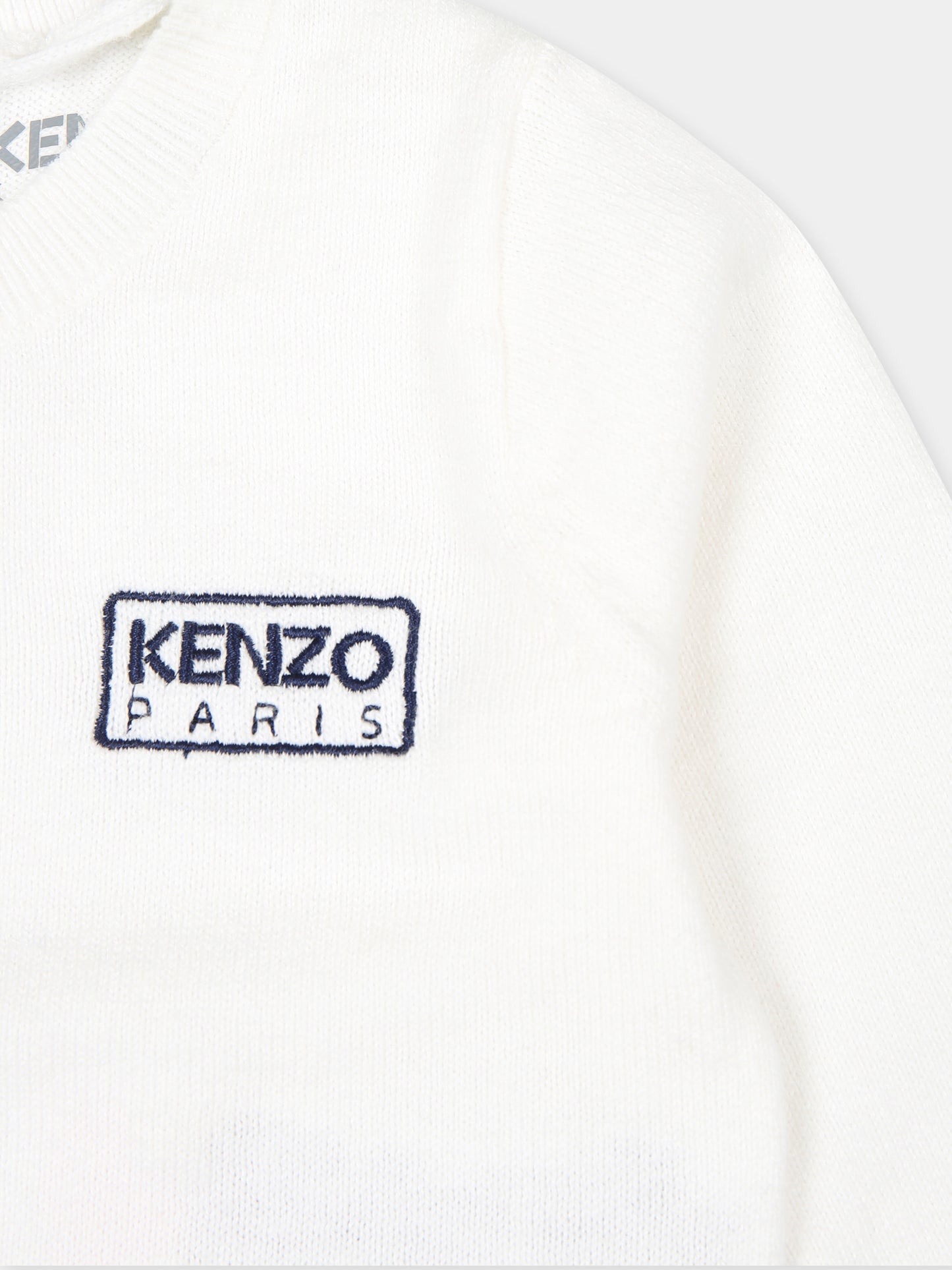 Completo nascita avorio per neonati con logo,Kenzo Kids,K60455 12P