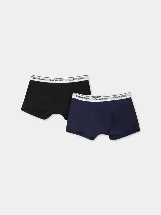 Set boxer multicolor per bambino con logo,Calvin Klein Kids,B70B700490 0SR