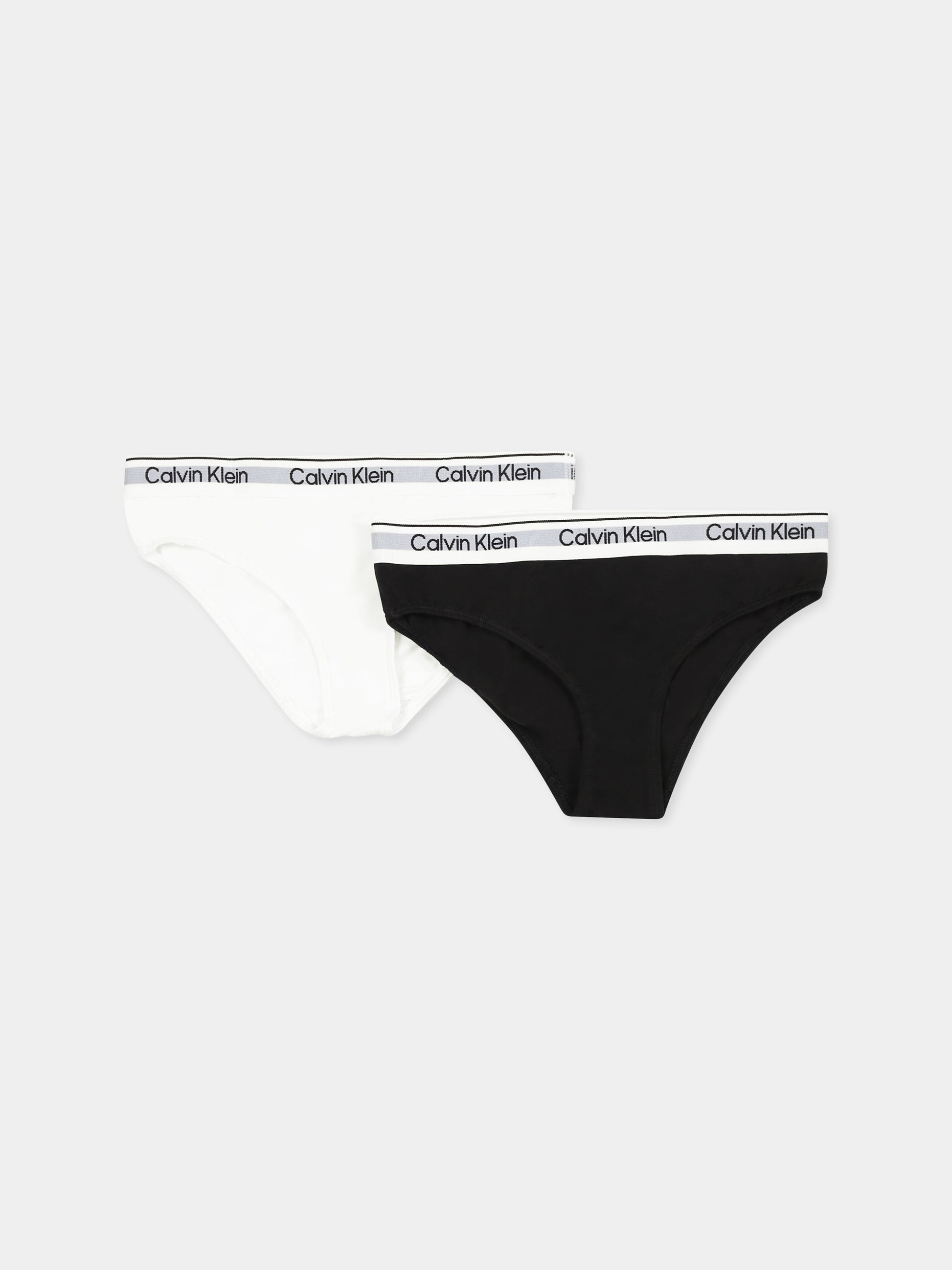 Set slip multicolor per bambina con logo,Calvin Klein Kids,G80G800711 0SC