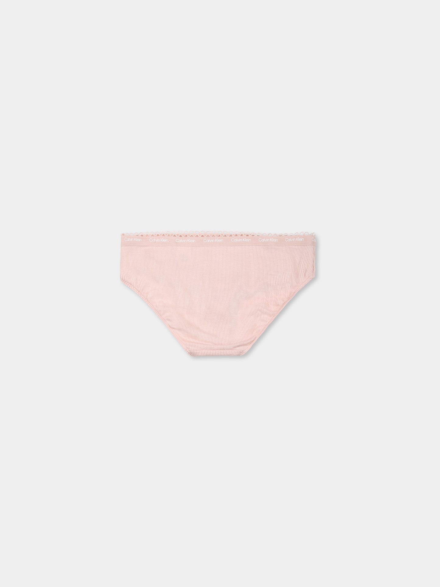 Set intimo rosa per bambina con logo,Calvin Klein Kids,G80G800721 0VO