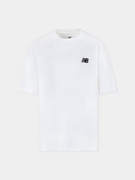 T-shirt blanc pour enfants avec logo