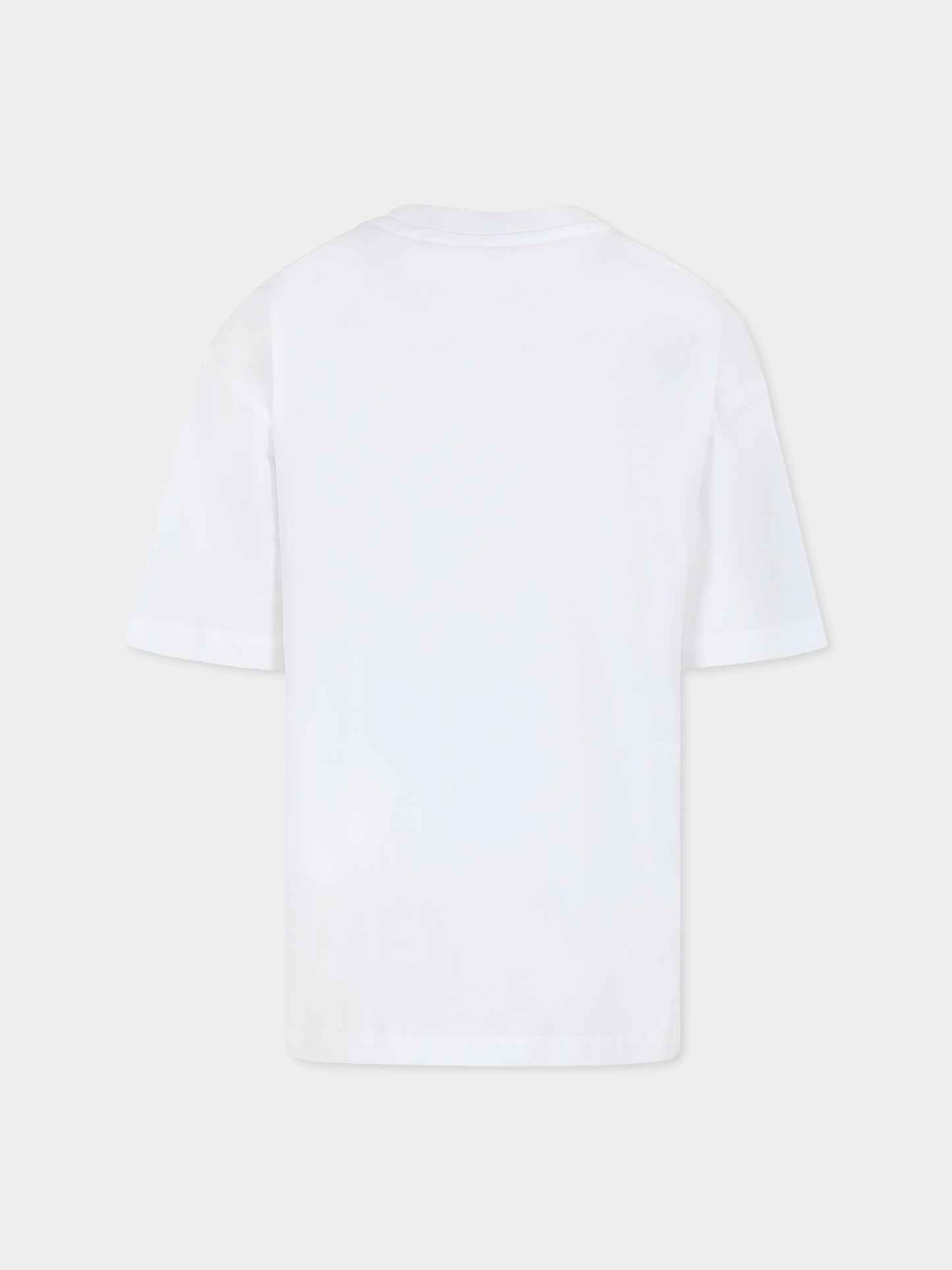 T-shirt blanc pour enfants avec logo