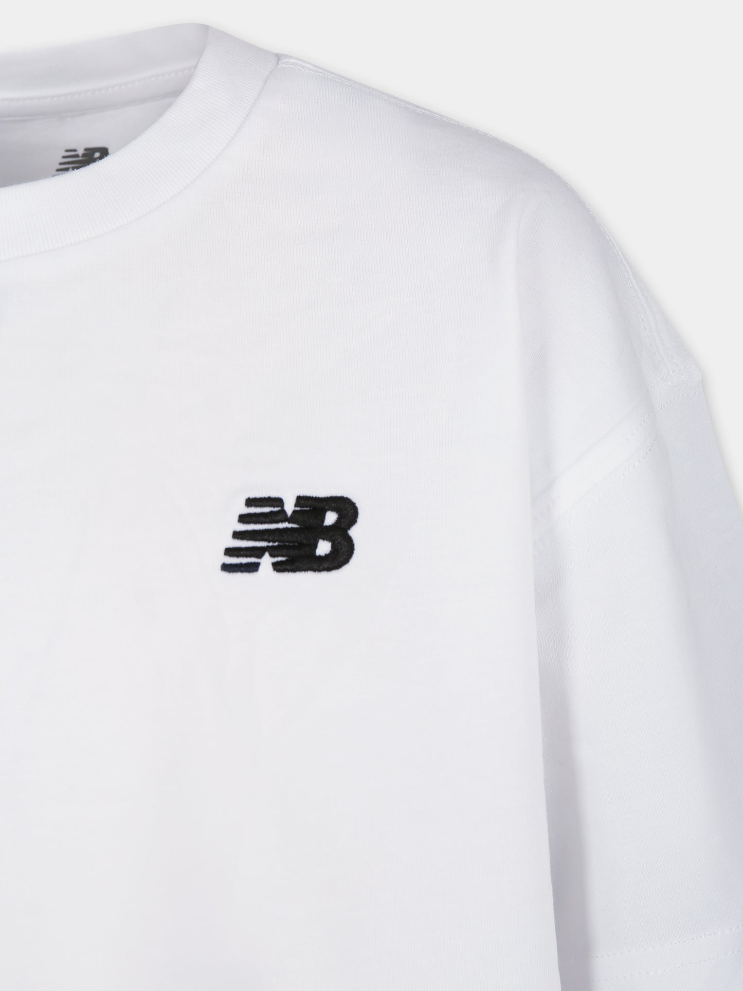 T-shirt blanc pour enfants avec logo