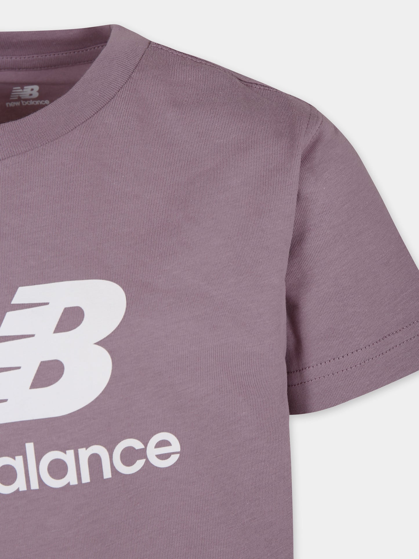 T-shirt violet pour fille avec logo