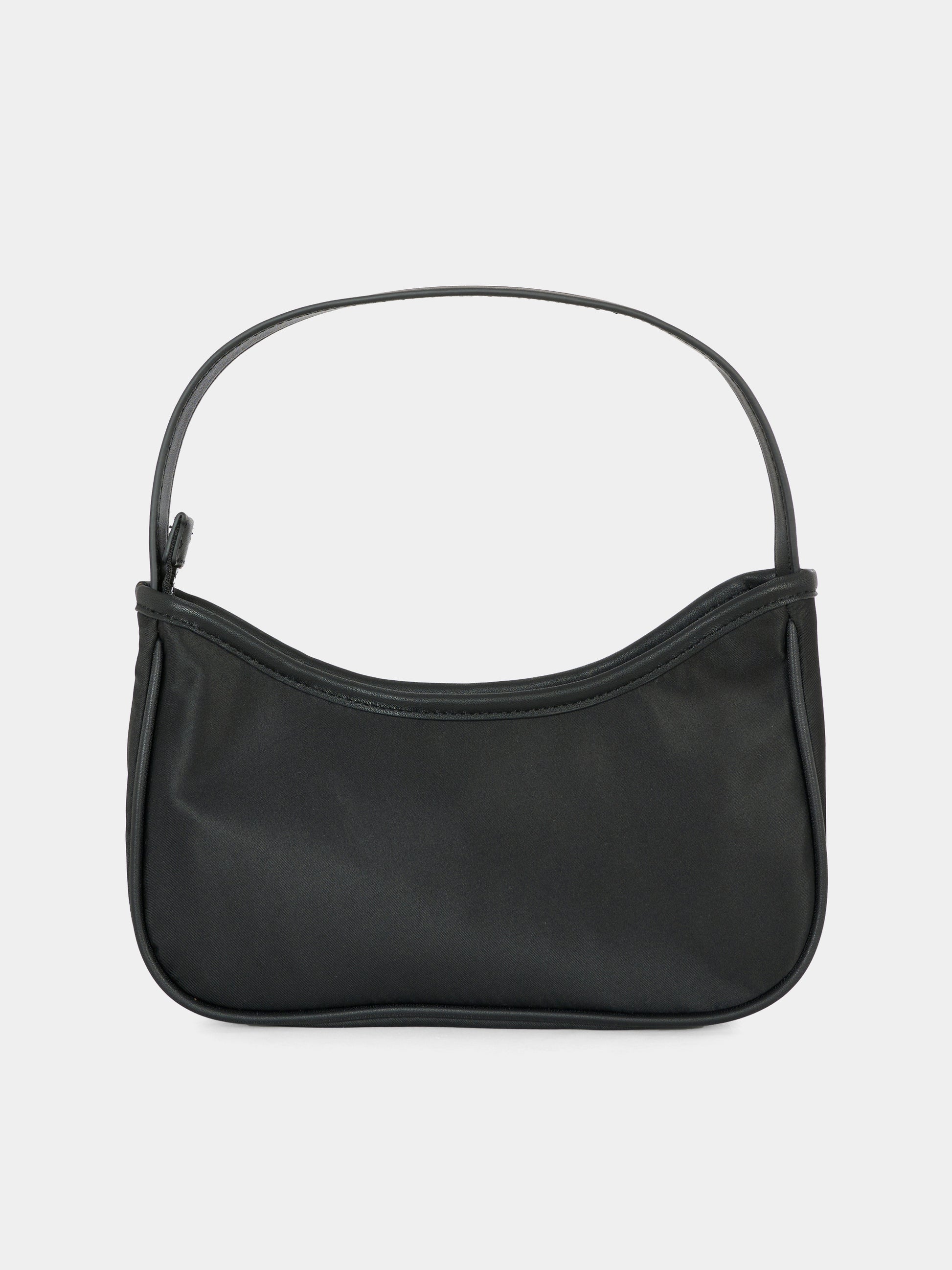 Borsa nera per bambina con monogramma,Calvin Klein Kids,IU0IU00684 BEH