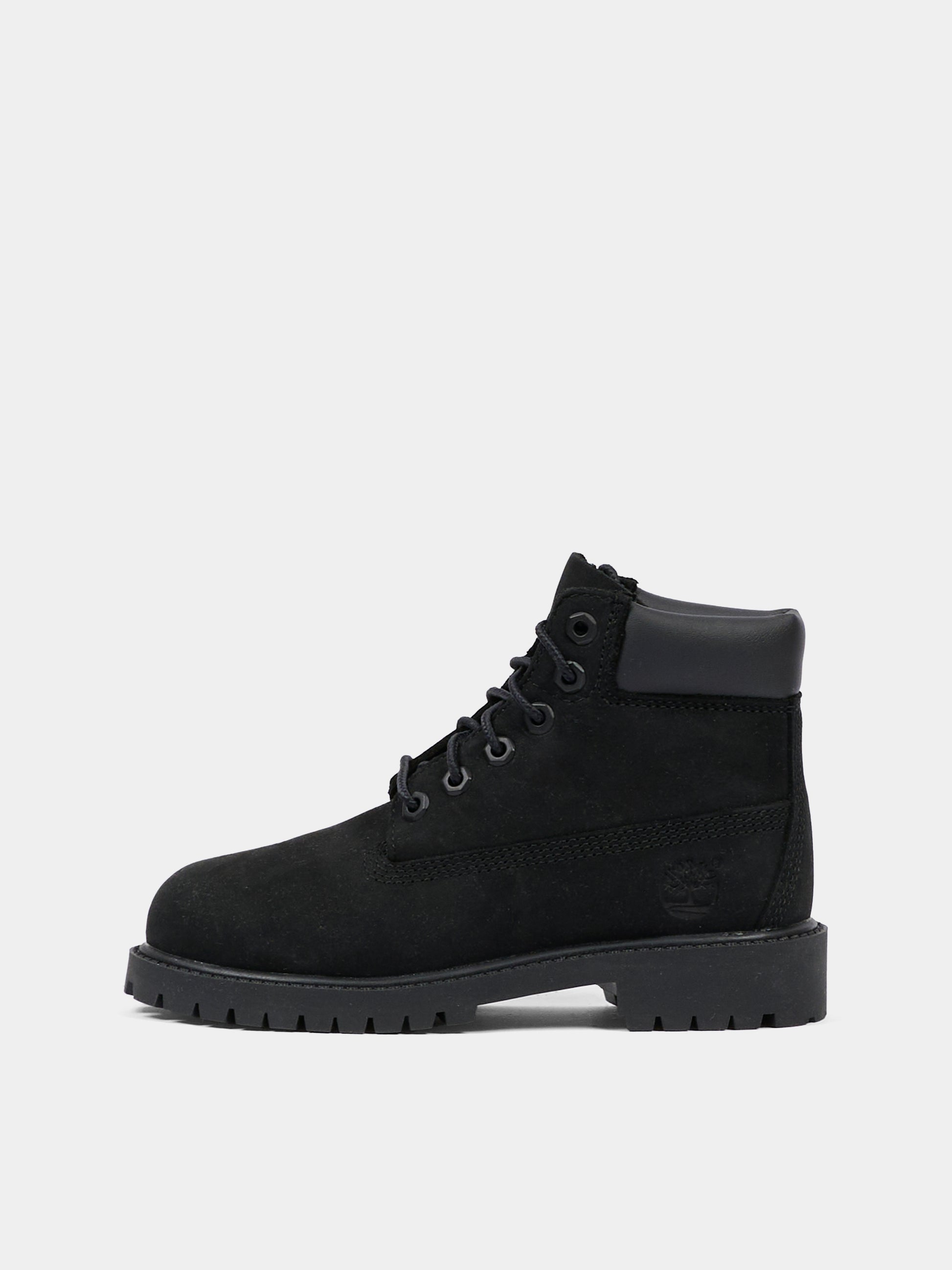 Scarponcini neri  6 In Premium Wp per bambini con logo,Timberland,TB0127070011