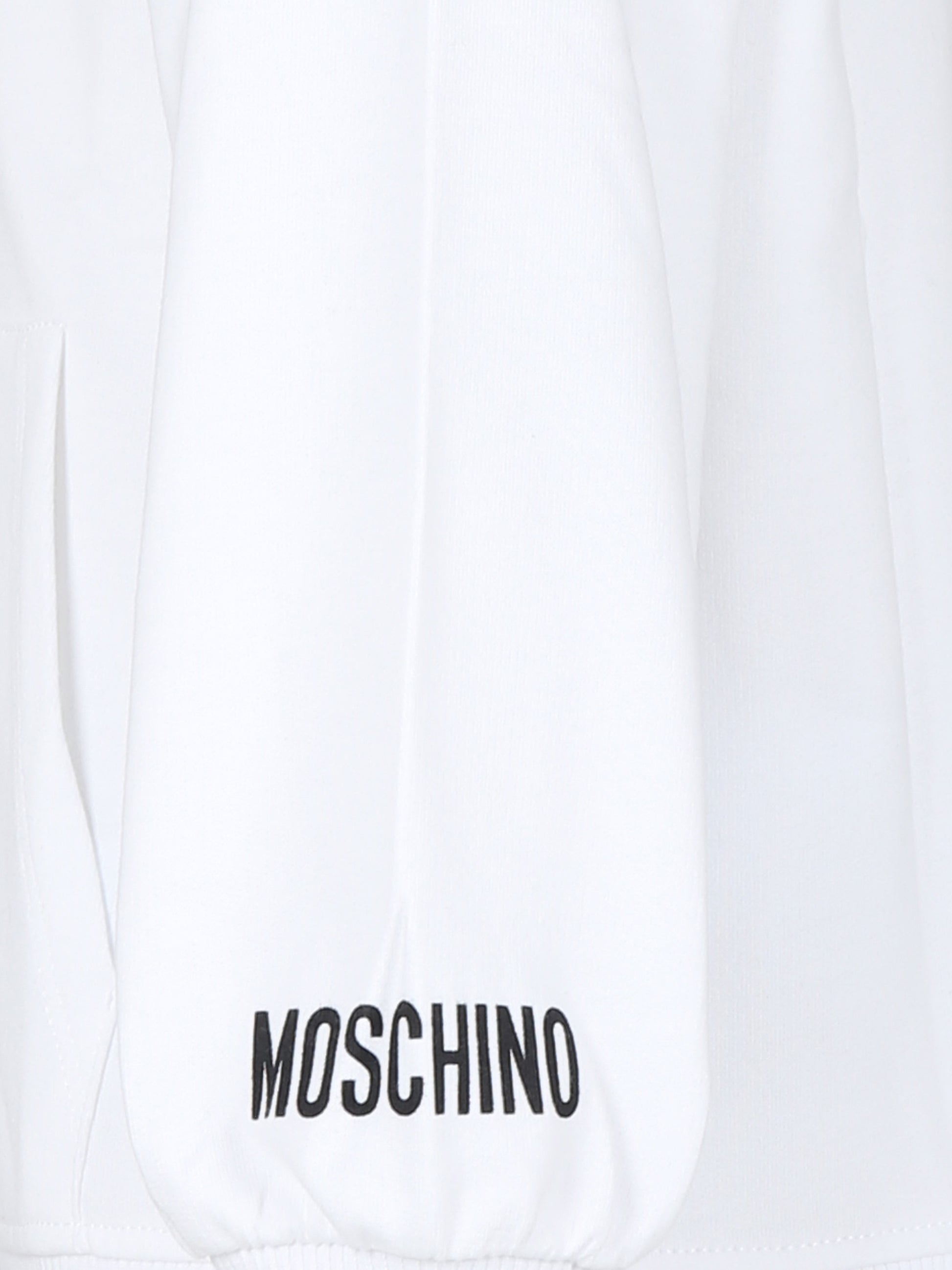 Felpa bianca per bambini con scritta Love,Moschino Kids,HDF063 LCA61 10101