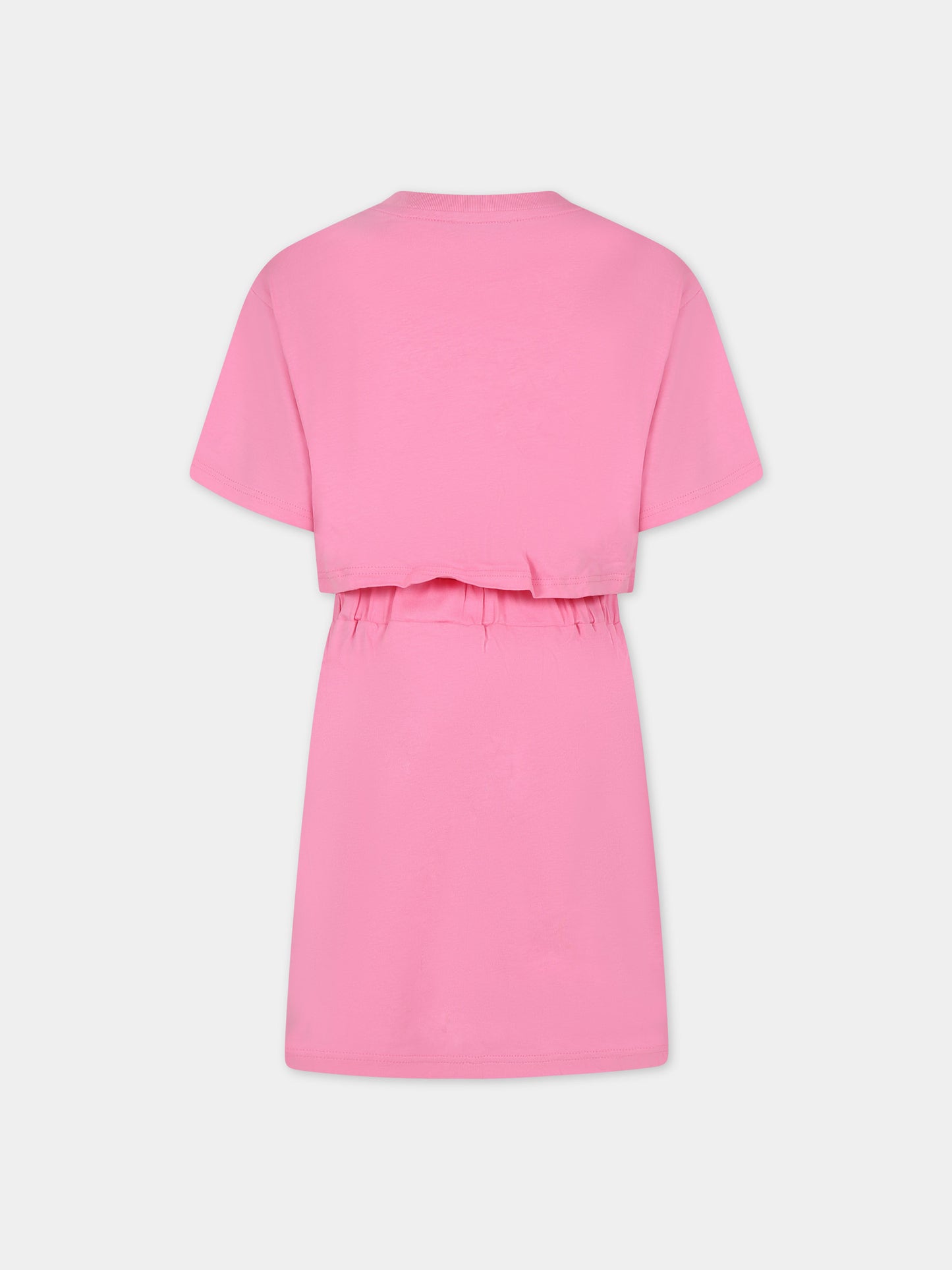 Vestito rosa per bambina con logo,Marc Jacobs,W12433 44G