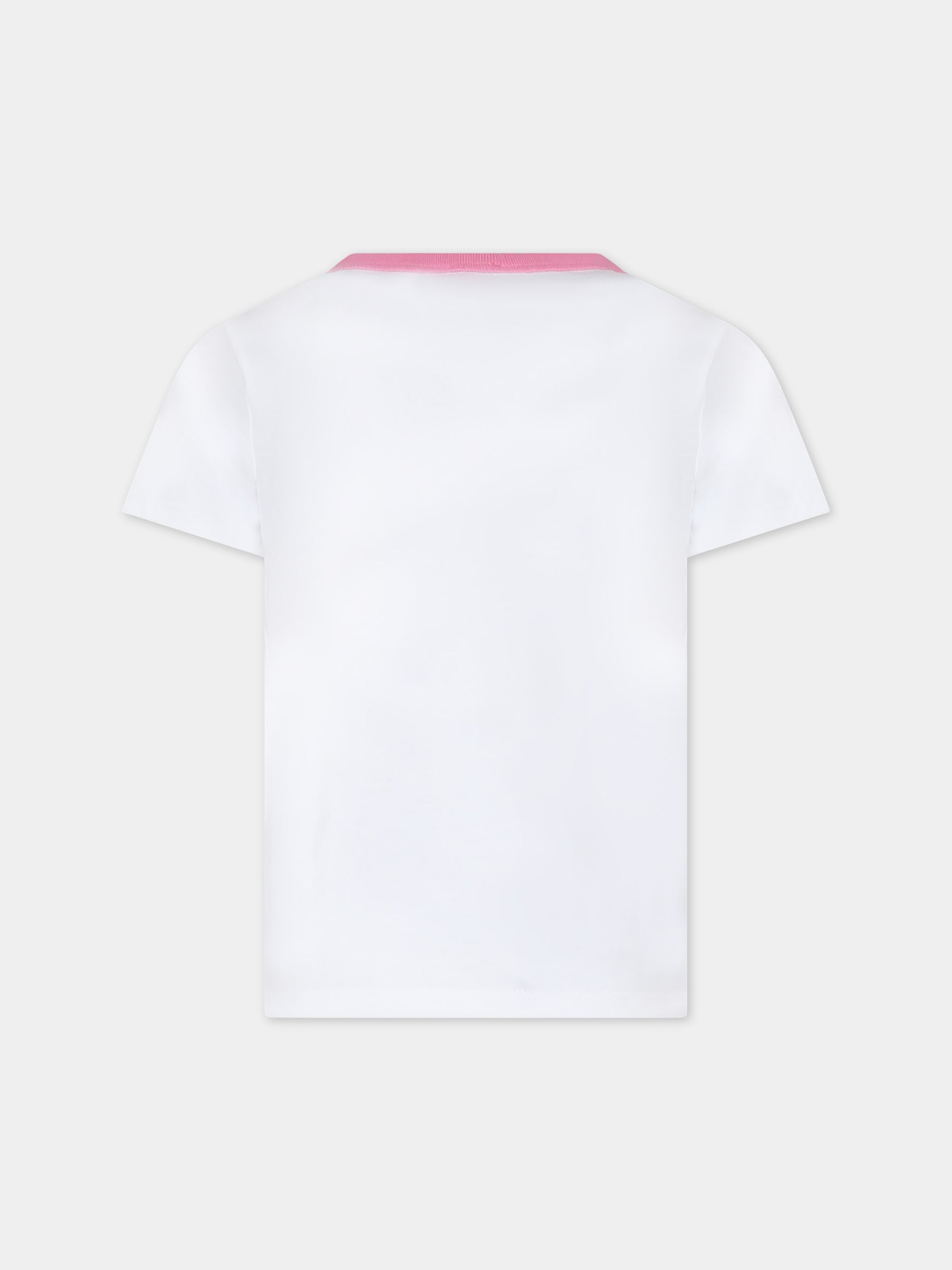 T-shirt bianca per bambina con Garfield,Marc Jacobs,W15652 10P