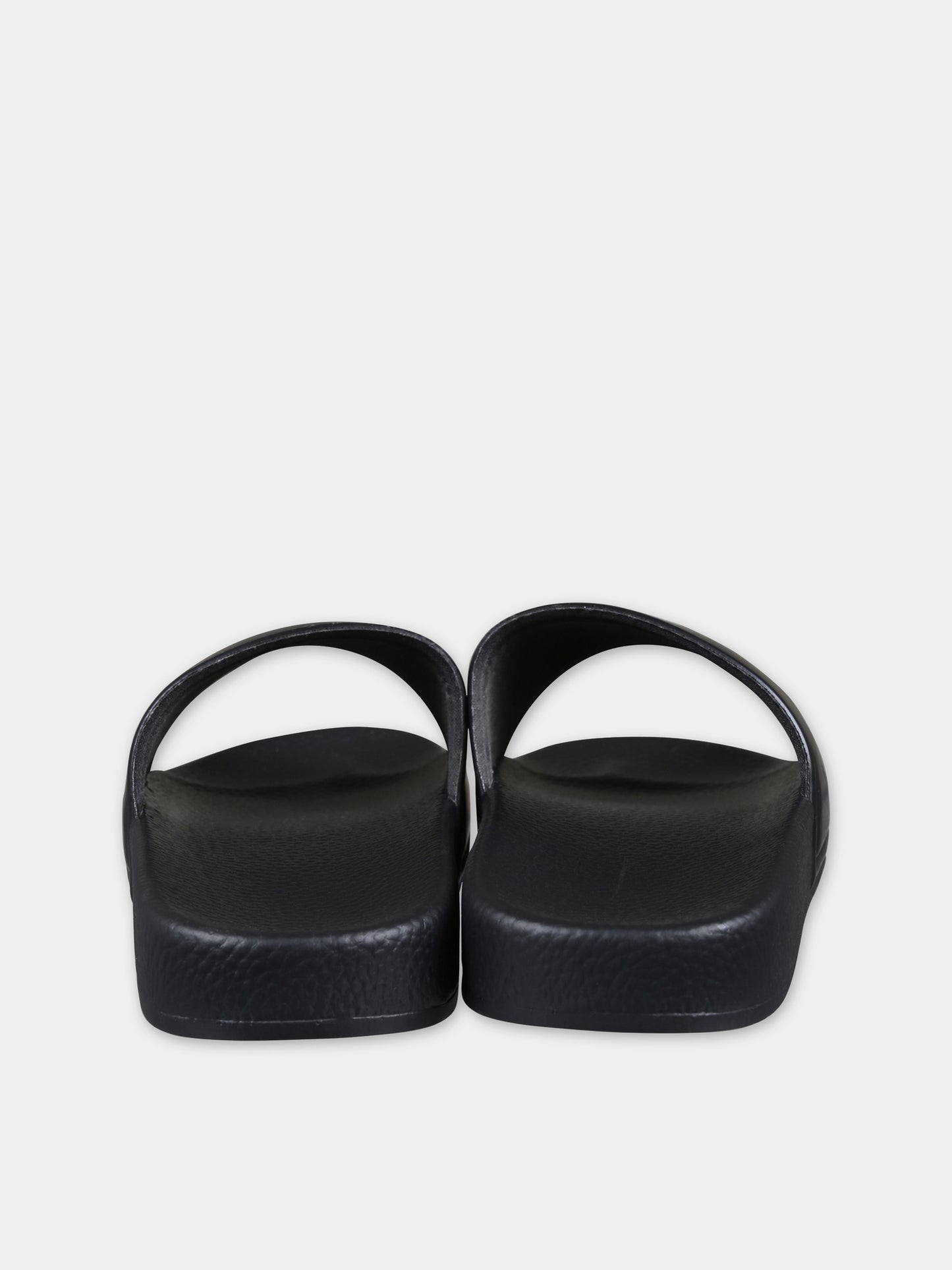 Ciabatte nere per bambino con logo e Karl,Karl Lagerfeld Kids,Z29063 09B